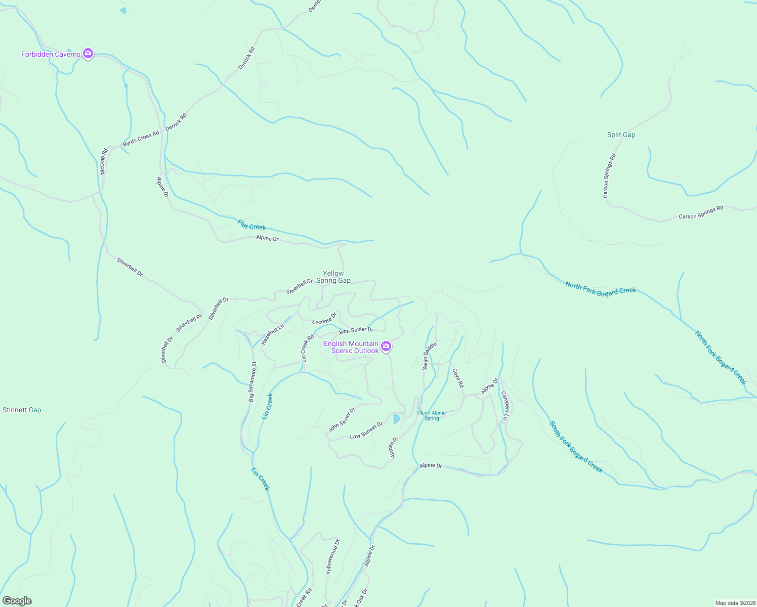 map of restaurants, bars, coffee shops, grocery stores, and more near 995 Alpine Drive in Sevierville