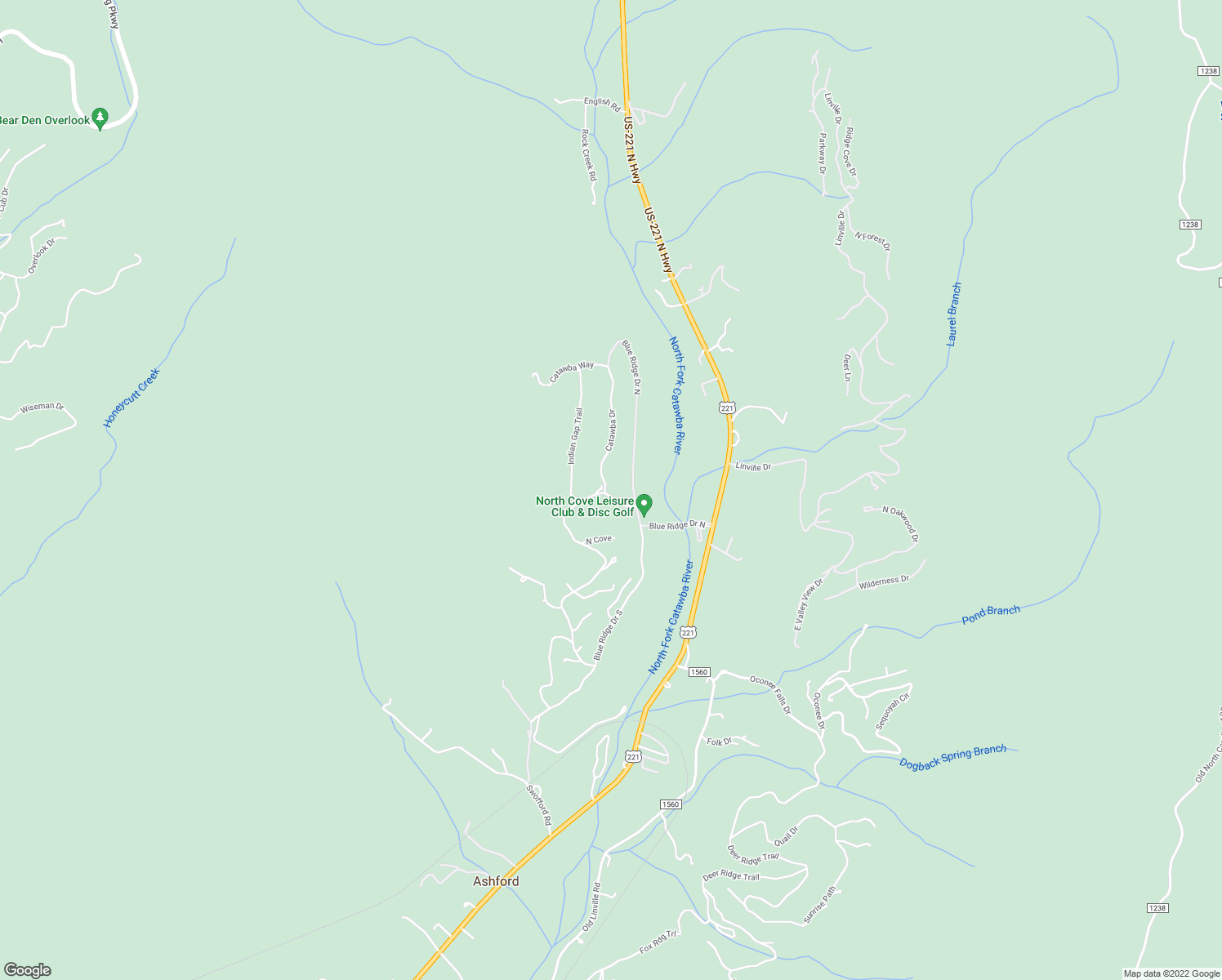 map of restaurants, bars, coffee shops, grocery stores, and more near 767 Hunnicut Mountain Road in Marion