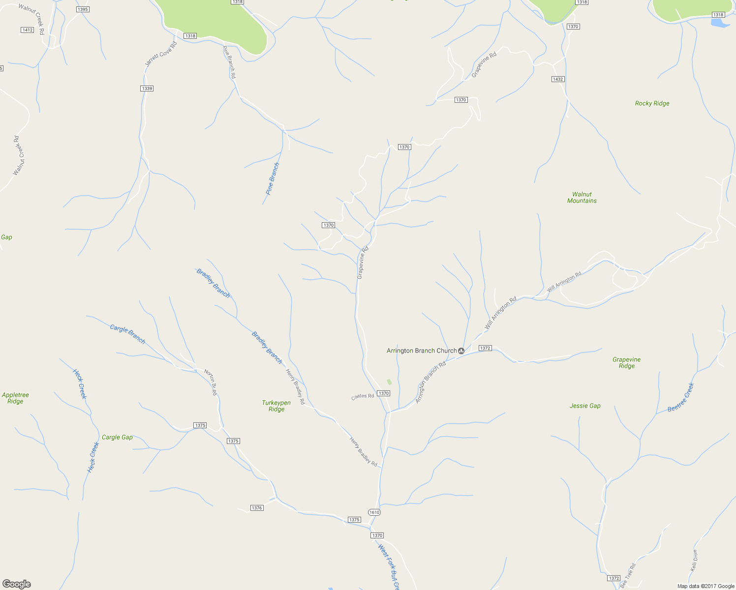 map of restaurants, bars, coffee shops, grocery stores, and more near 5138 Grapevine Road in Marshall