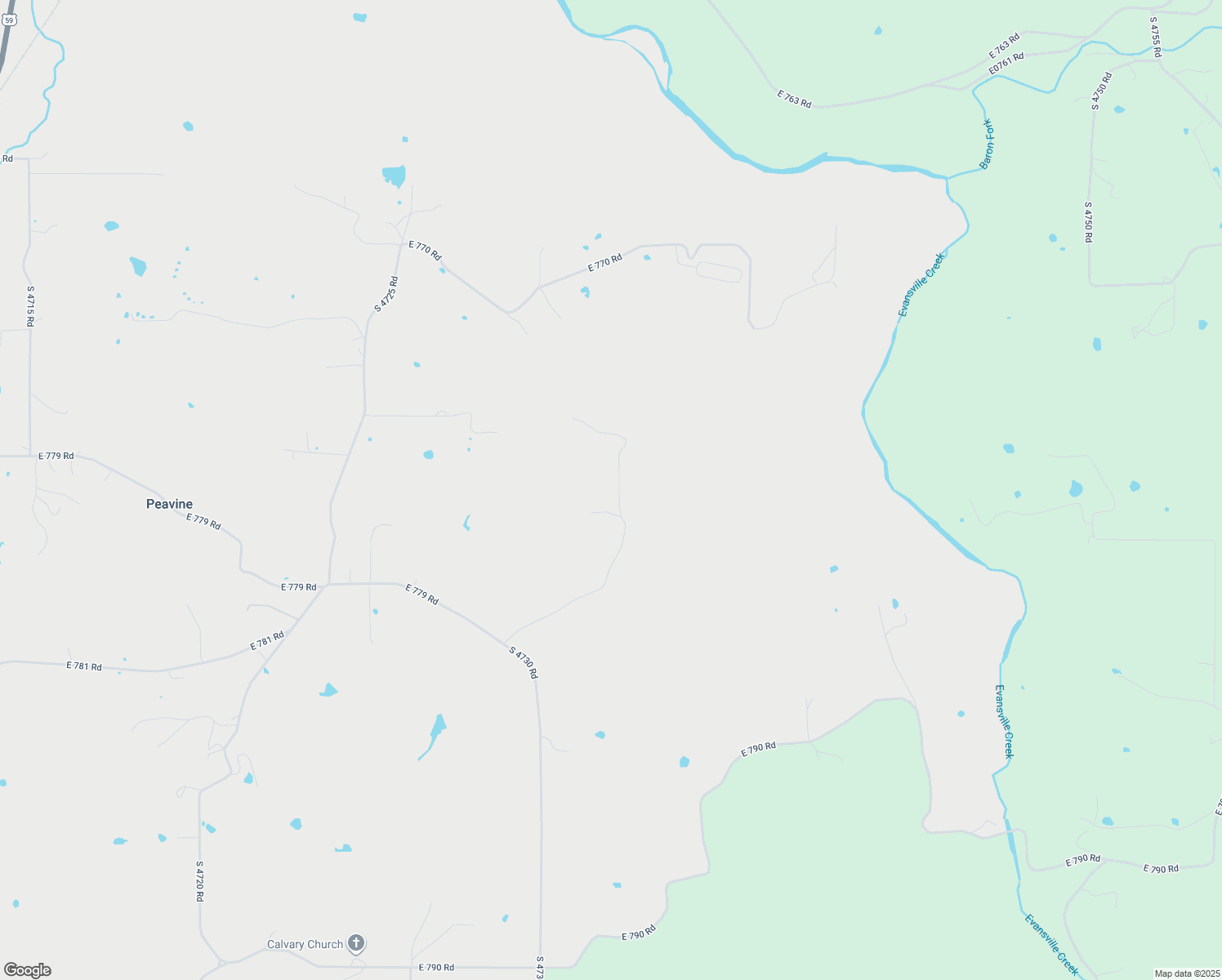 map of restaurants, bars, coffee shops, grocery stores, and more near 405 RR 2 in Stilwell