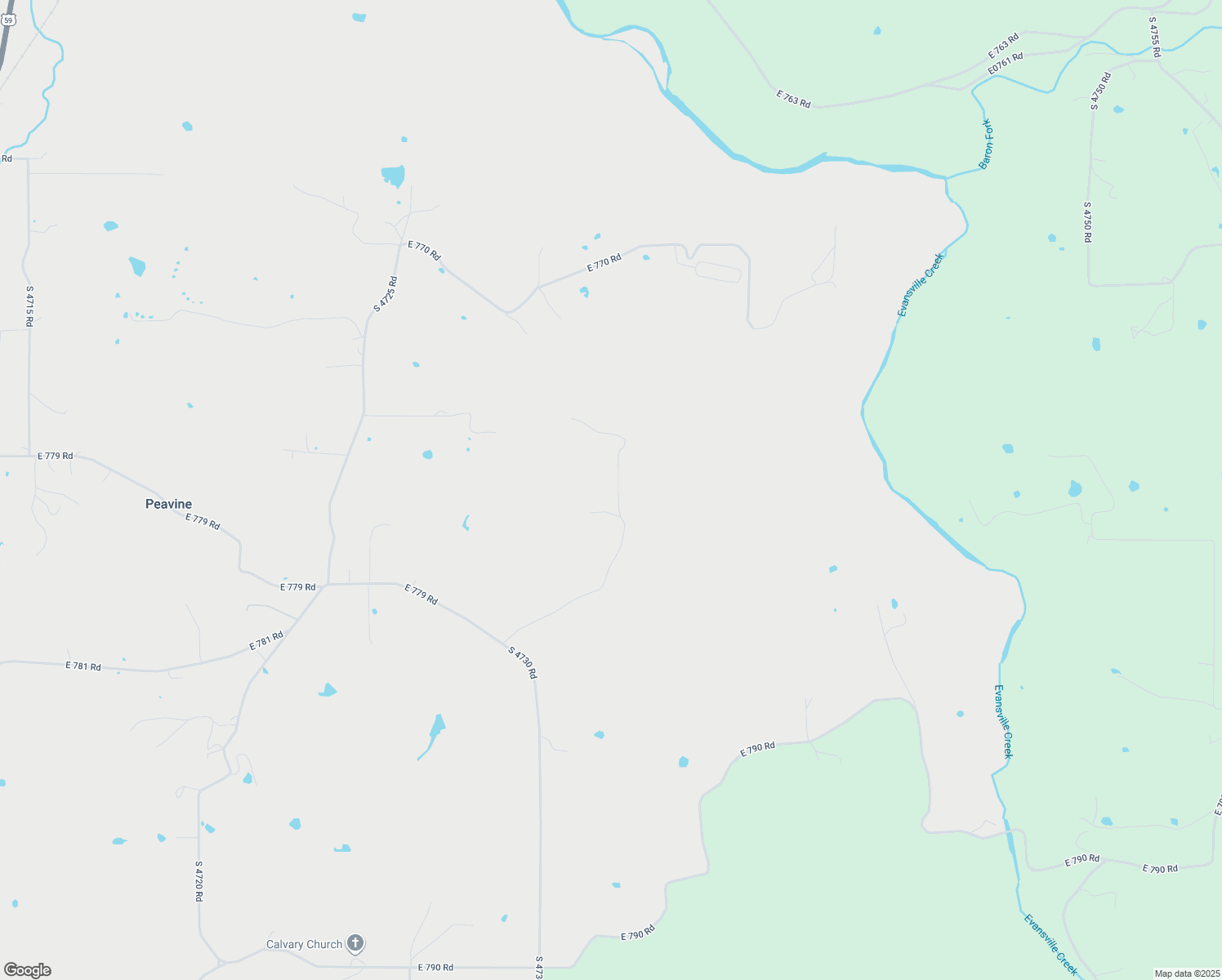 map of restaurants, bars, coffee shops, grocery stores, and more near 405 RR 2 in Stilwell