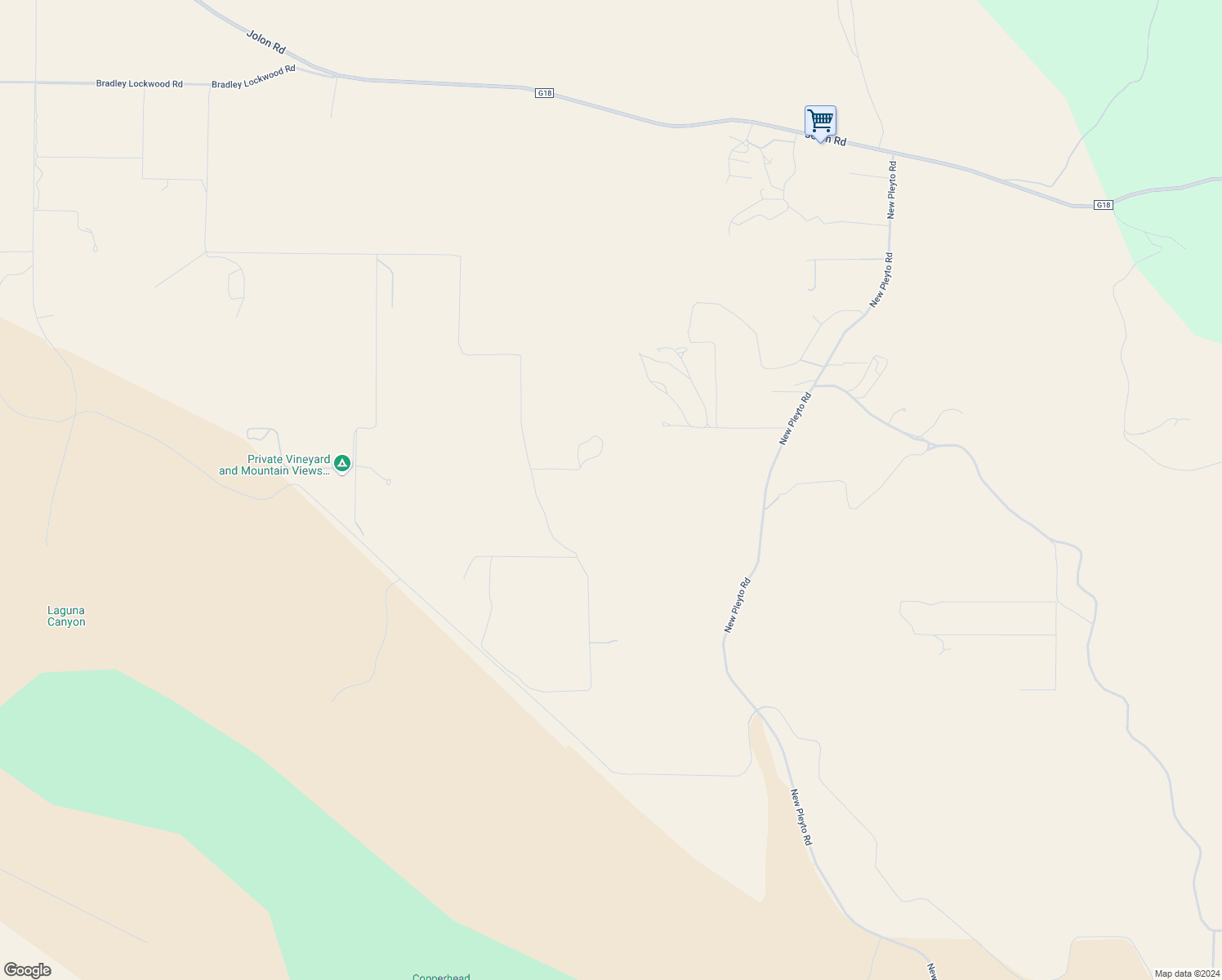 map of restaurants, bars, coffee shops, grocery stores, and more near 54518 Bradley Lockwood Road in Bradley