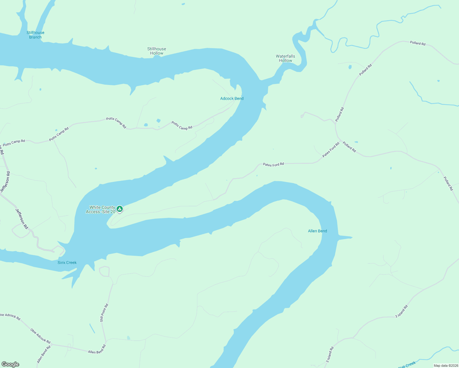 map of restaurants, bars, coffee shops, grocery stores, and more near 1183 Pates Ford Road in Walling