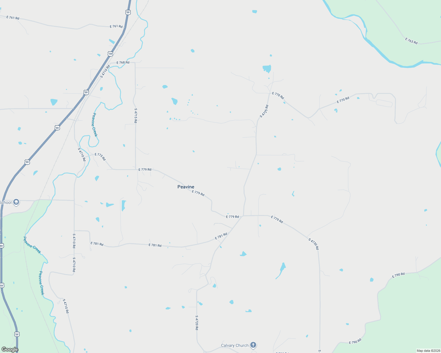 map of restaurants, bars, coffee shops, grocery stores, and more near D0774 Road in Westville