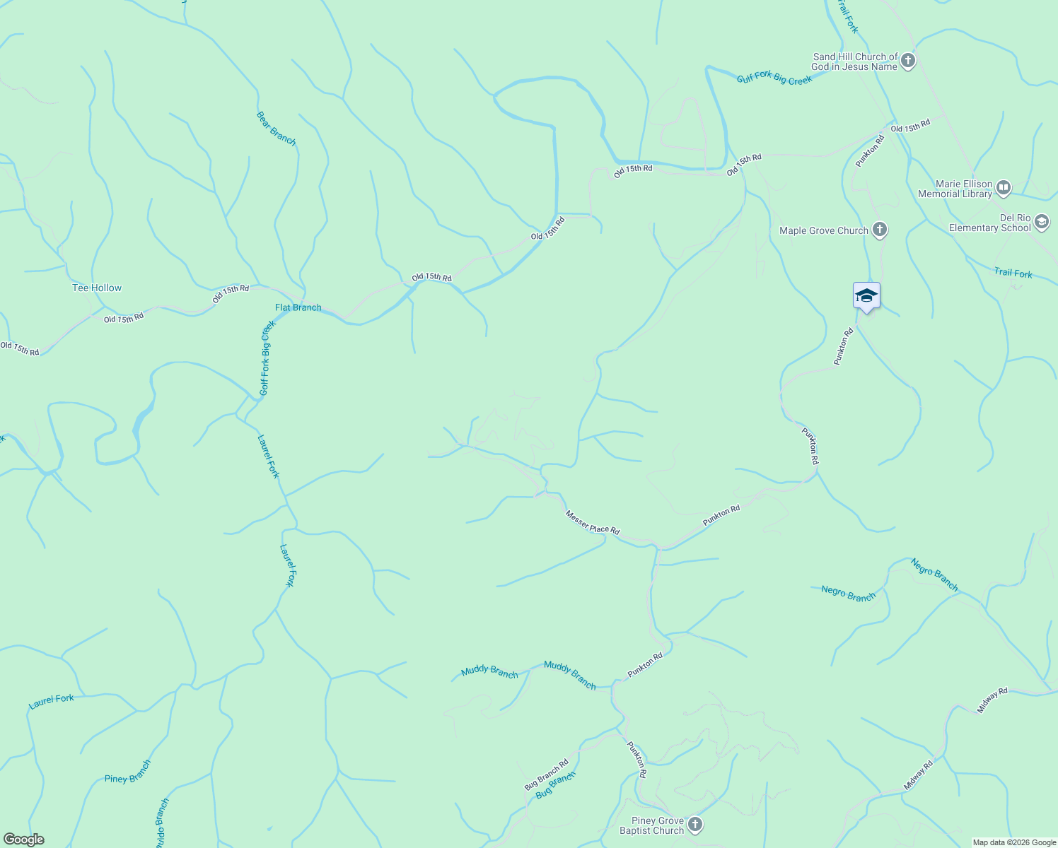 map of restaurants, bars, coffee shops, grocery stores, and more near Ortegas Road in Del Rio