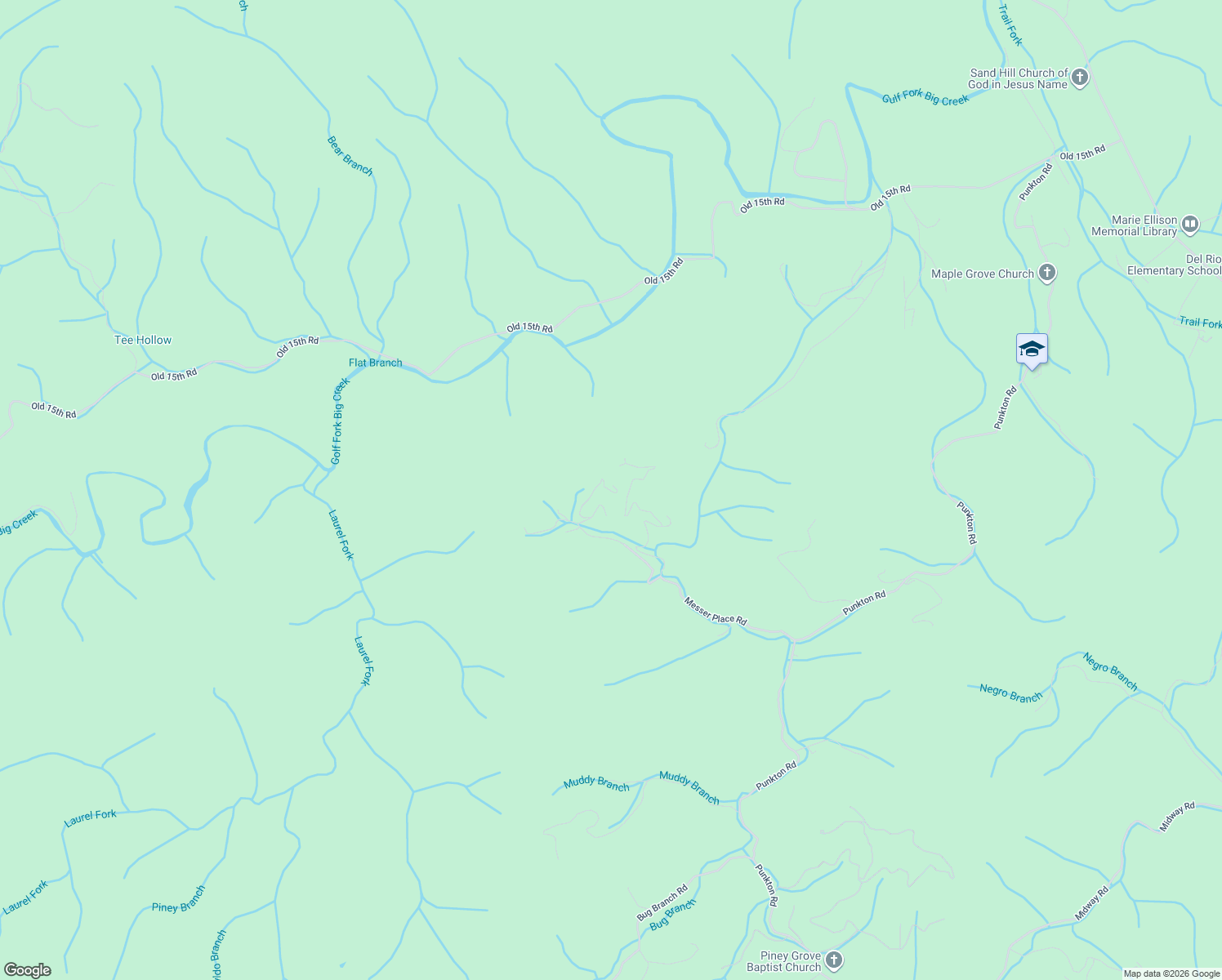 map of restaurants, bars, coffee shops, grocery stores, and more near Ortegas Road in Del Rio