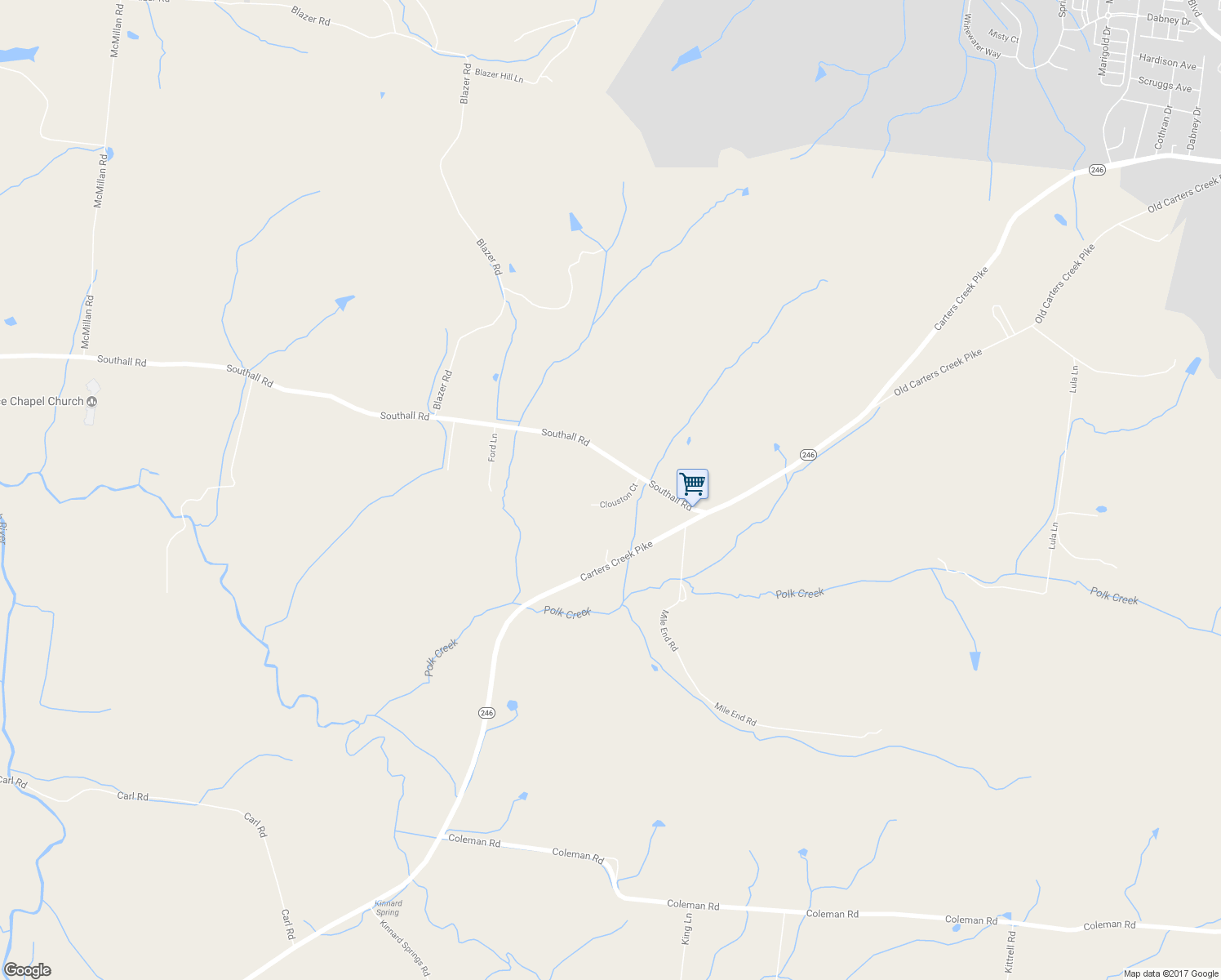 map of restaurants, bars, coffee shops, grocery stores, and more near 3101 Clouston Court in Franklin