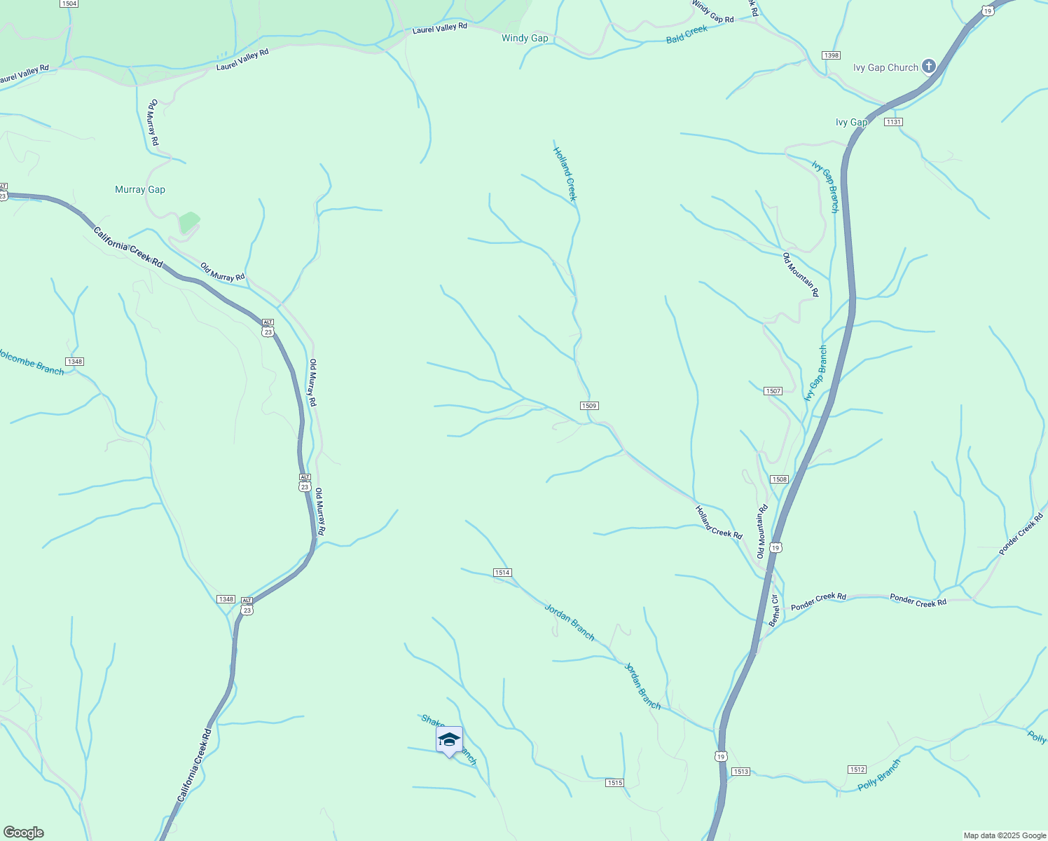 map of restaurants, bars, coffee shops, grocery stores, and more near 302 Twin Oaks Road in Mars Hill