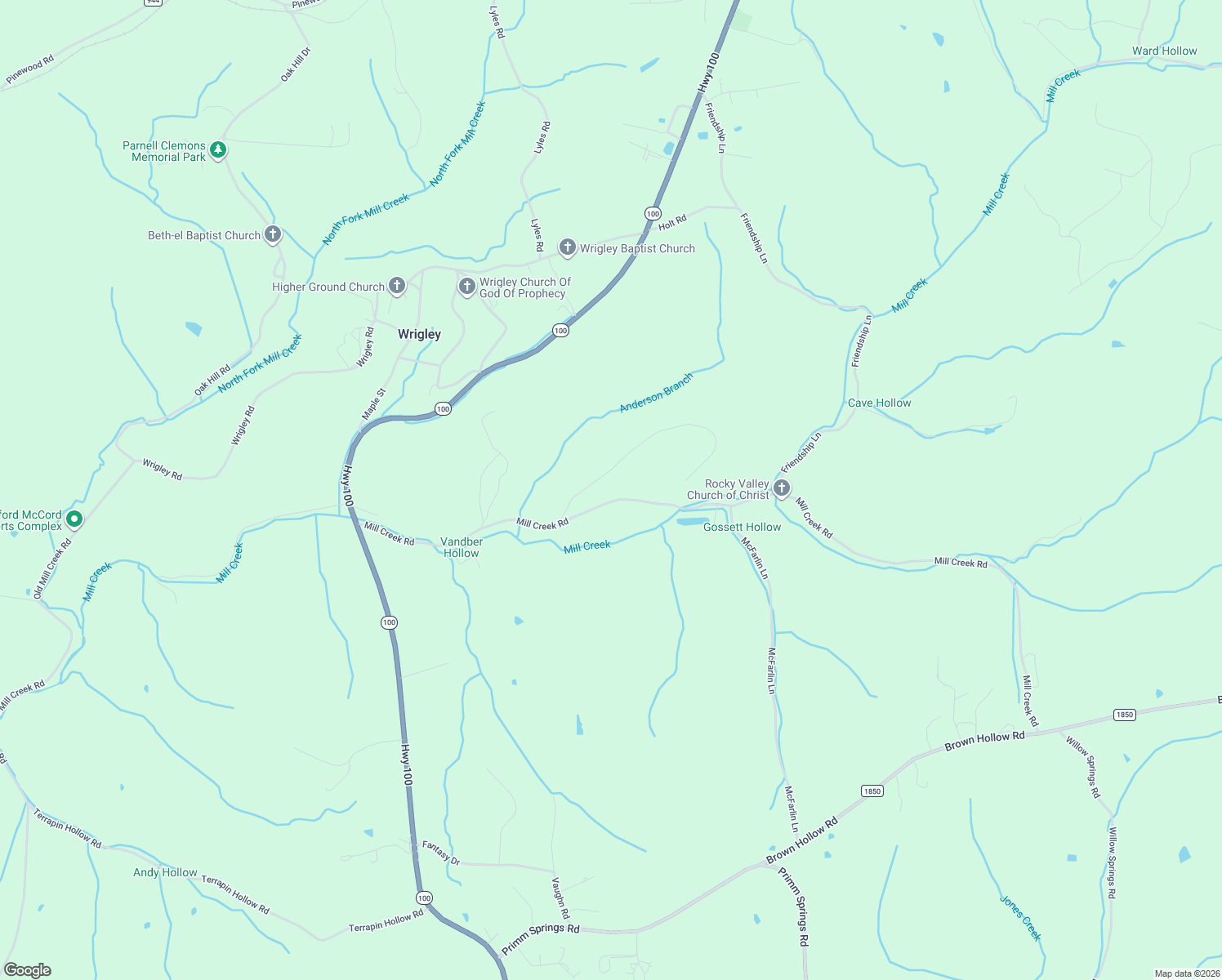 map of restaurants, bars, coffee shops, grocery stores, and more near 6595 Mill Creek Road in Lyles