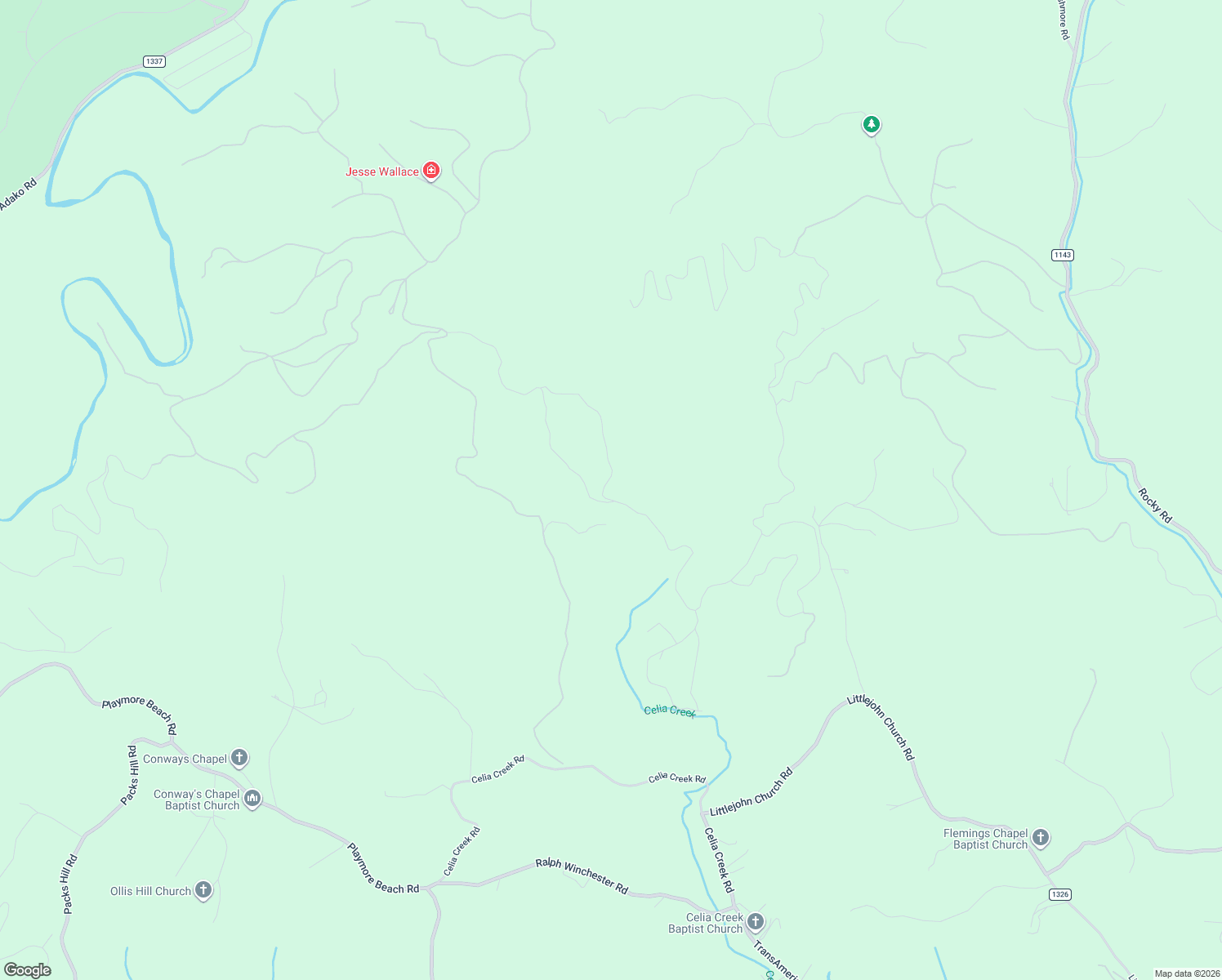 map of restaurants, bars, coffee shops, grocery stores, and more near Low Country Road in Cedar Rock