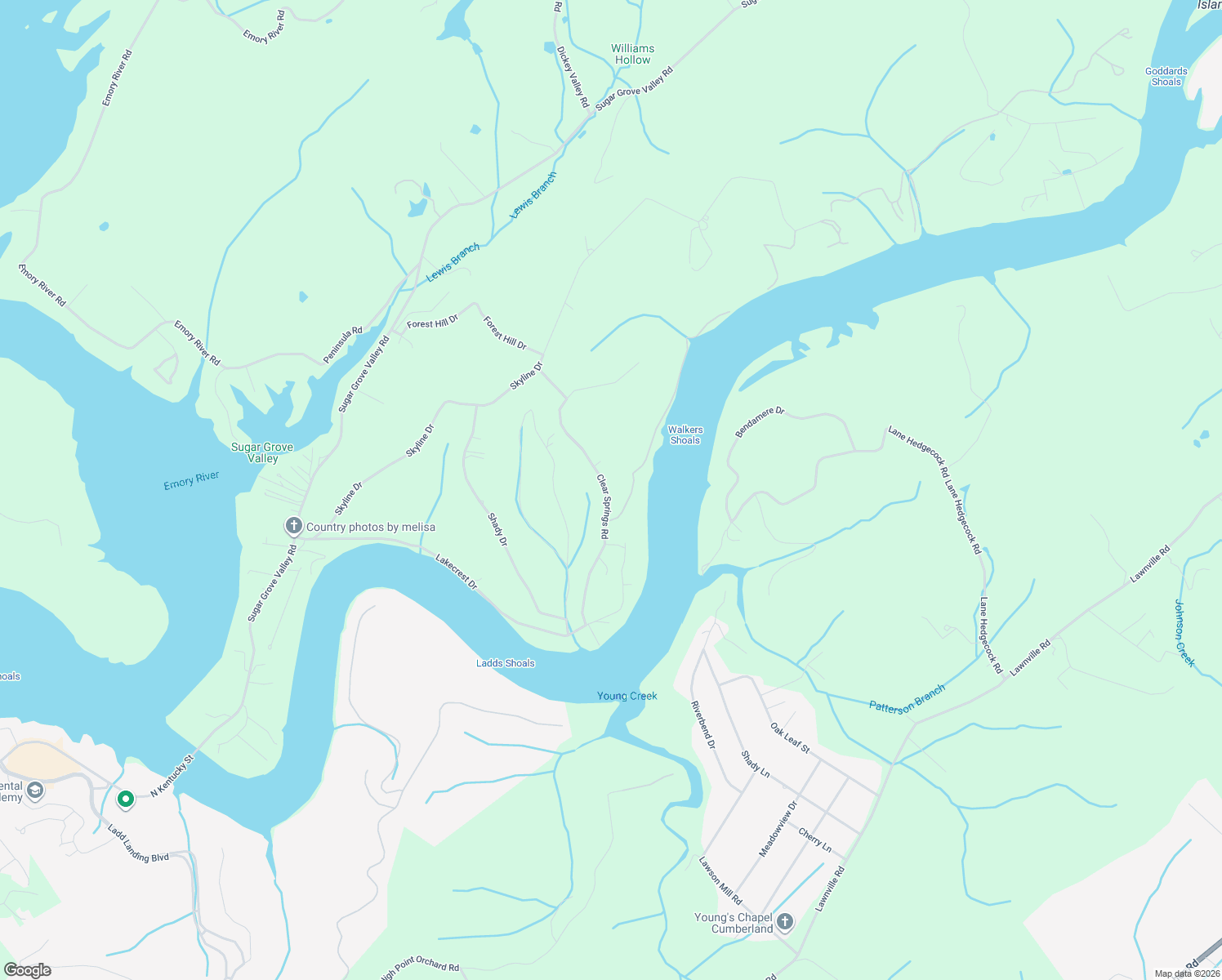 map of restaurants, bars, coffee shops, grocery stores, and more near 218 Clear Springs Road in Harriman