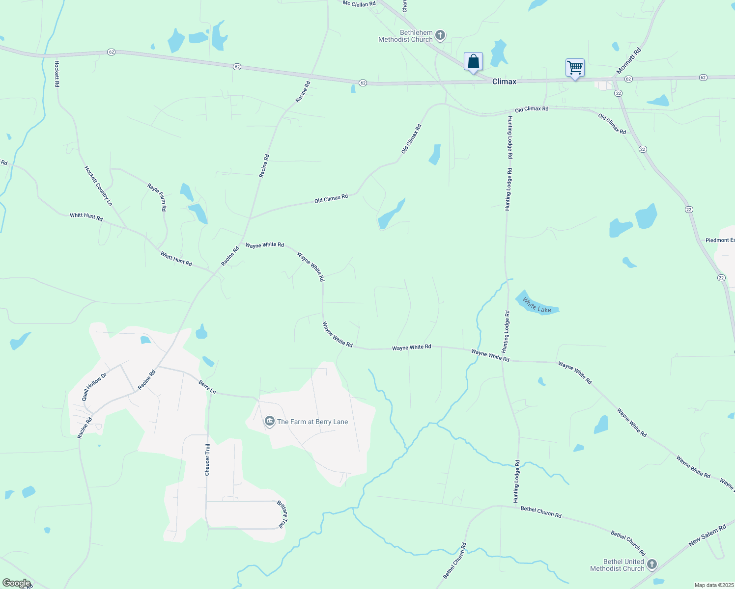 map of restaurants, bars, coffee shops, grocery stores, and more near 2205 Willow Springs Dr in Pleasant Garden