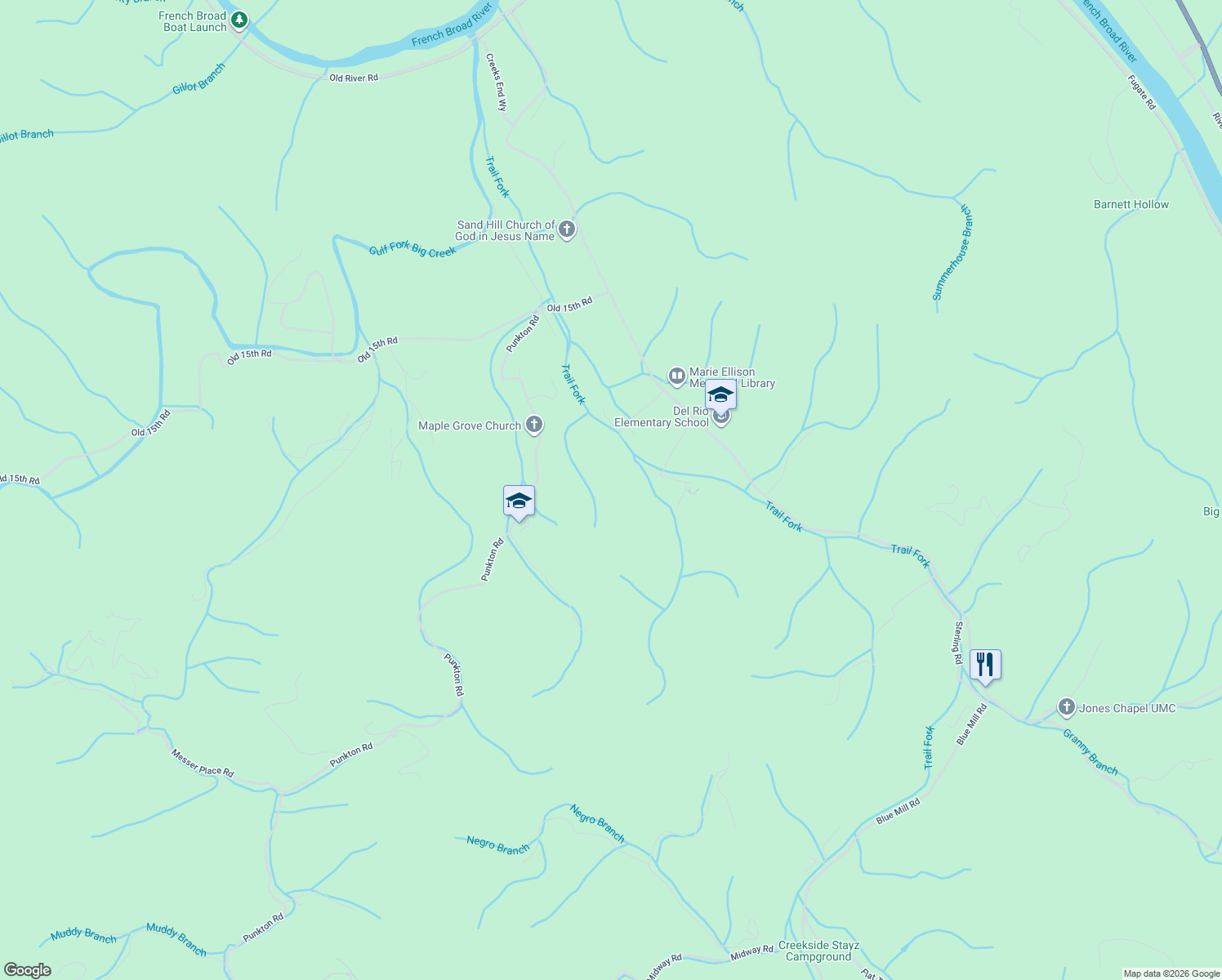 map of restaurants, bars, coffee shops, grocery stores, and more near 141 Flat Rock Way in Del Rio