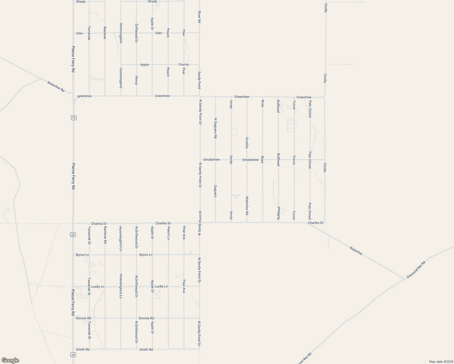 map of restaurants, bars, coffee shops, grocery stores, and more near 26665 Verde in Meadview
