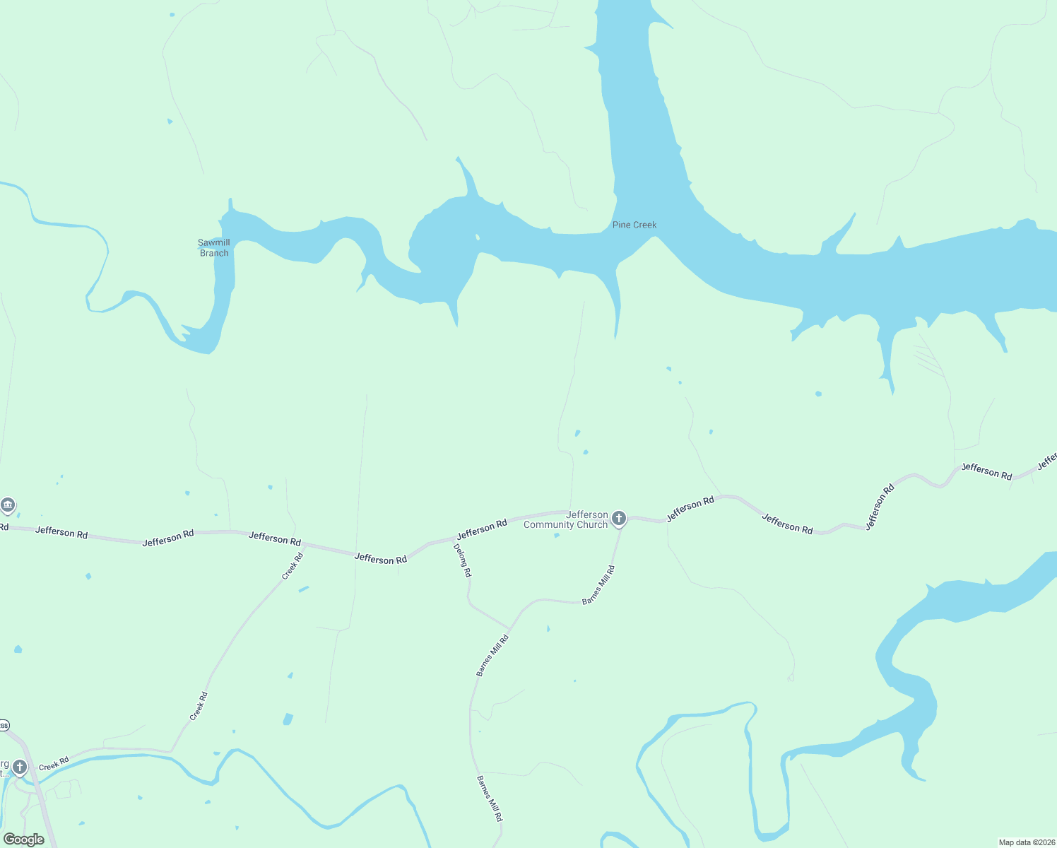 map of restaurants, bars, coffee shops, grocery stores, and more near 341 Rigsby Road in Smithville