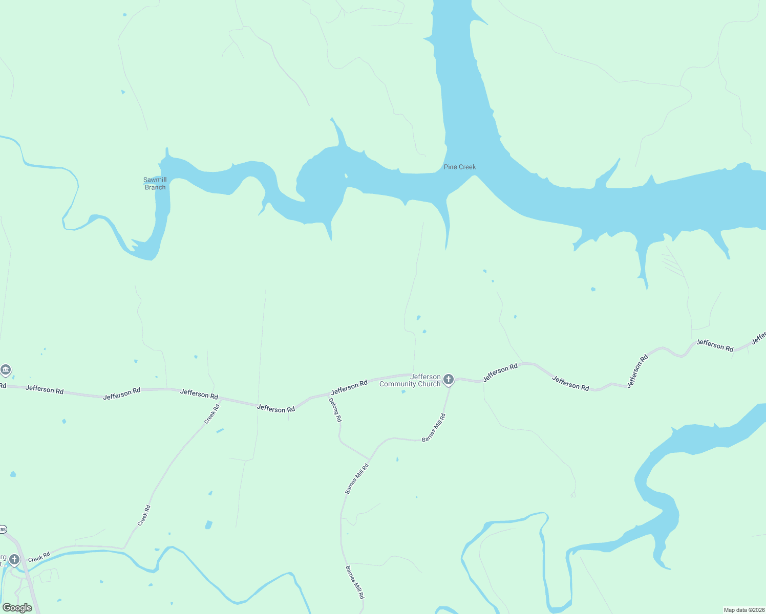 map of restaurants, bars, coffee shops, grocery stores, and more near 341 Rigsby Road in Smithville
