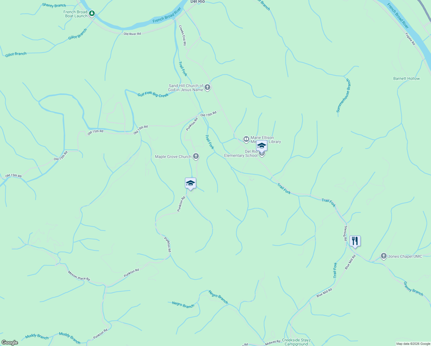 map of restaurants, bars, coffee shops, grocery stores, and more near 141 Flat Rock Way in Del Rio