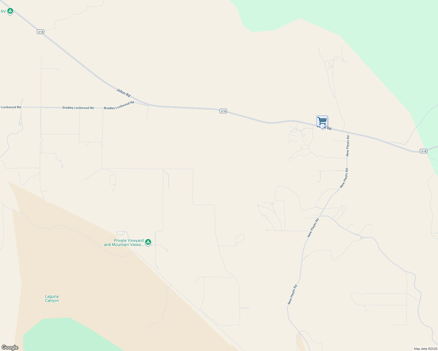 map of restaurants, bars, coffee shops, grocery stores, and more near 70500 Bradley Lockwood Road in Lockwood