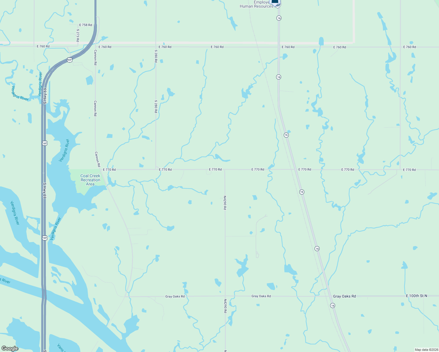 map of restaurants, bars, coffee shops, grocery stores, and more near 10947 N 20th Street West in Wagoner