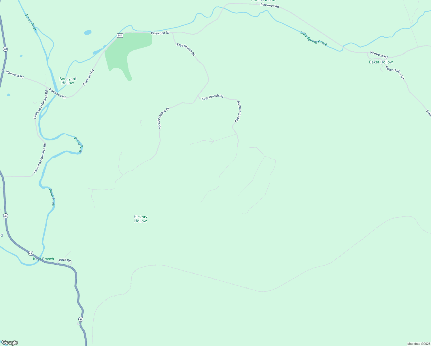 map of restaurants, bars, coffee shops, grocery stores, and more near 8036 Keys Branch Road in Nunnelly