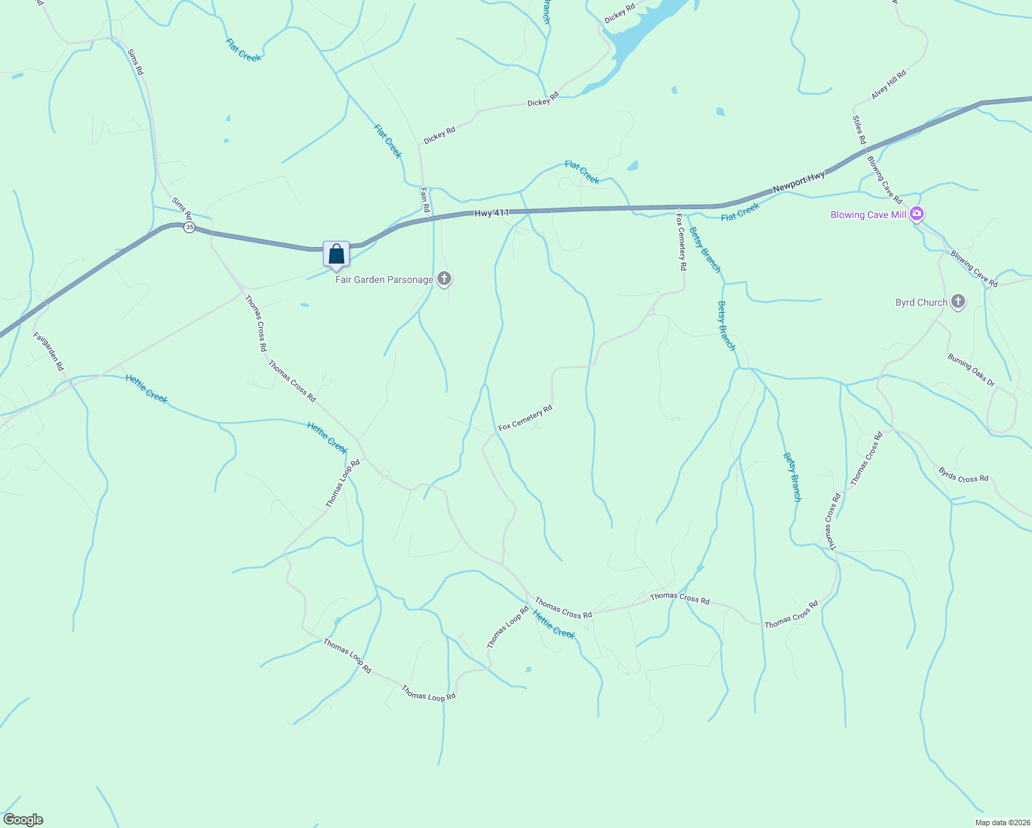 map of restaurants, bars, coffee shops, grocery stores, and more near 381 Fox Cemetery Road in Pigeon Forge