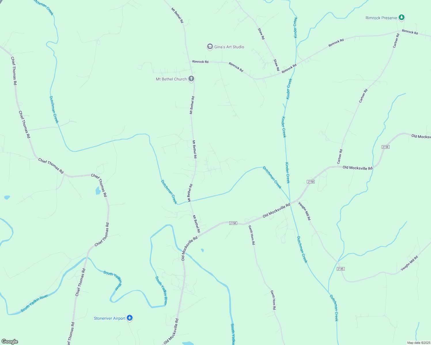 map of restaurants, bars, coffee shops, grocery stores, and more near 140 Thomas Rock Drive in Harmony