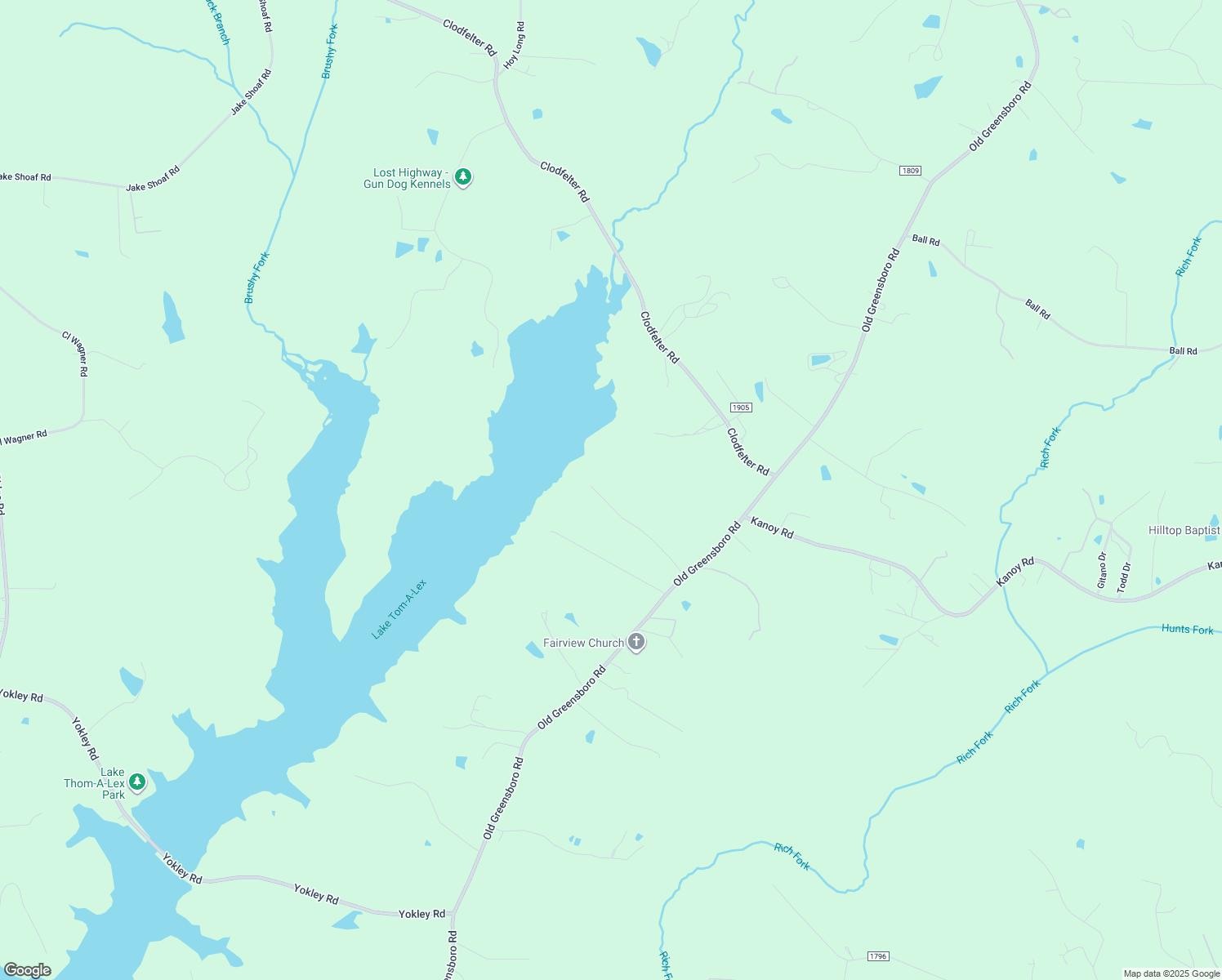 map of restaurants, bars, coffee shops, grocery stores, and more near 574 Darr Road in Thomasville