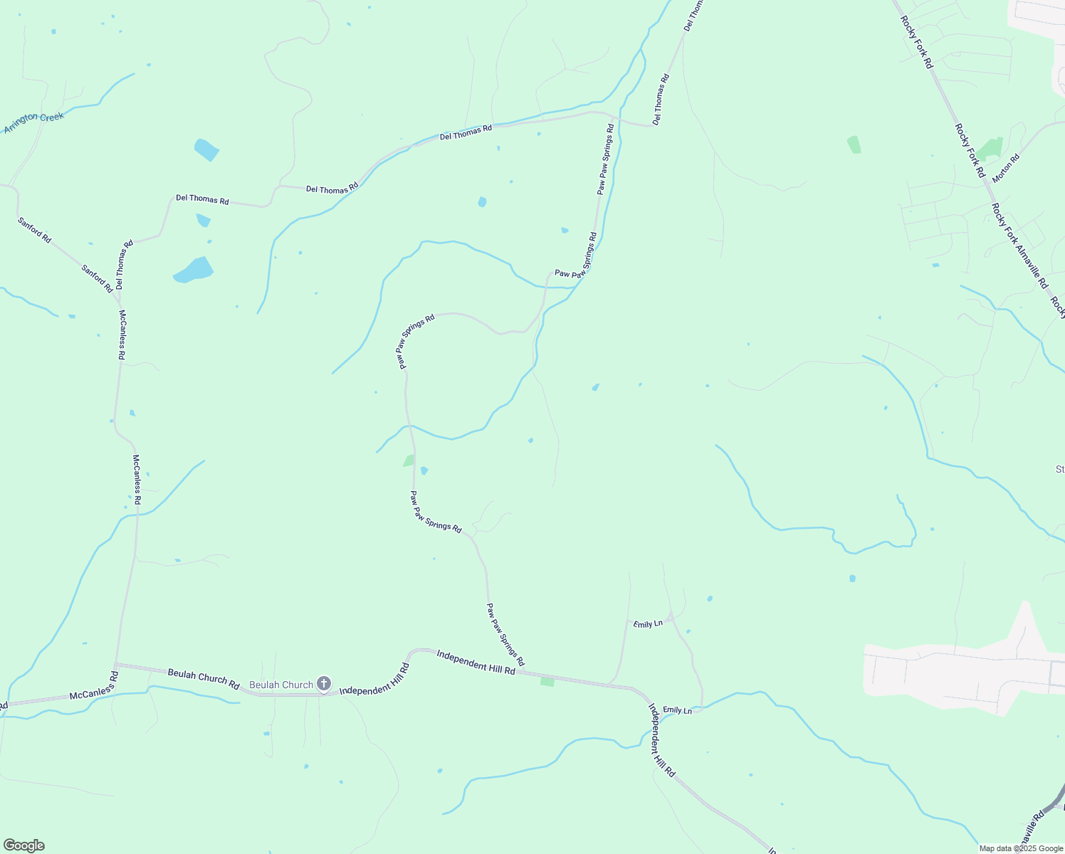 map of restaurants, bars, coffee shops, grocery stores, and more near 126 Hidden Valley Road in Arrington