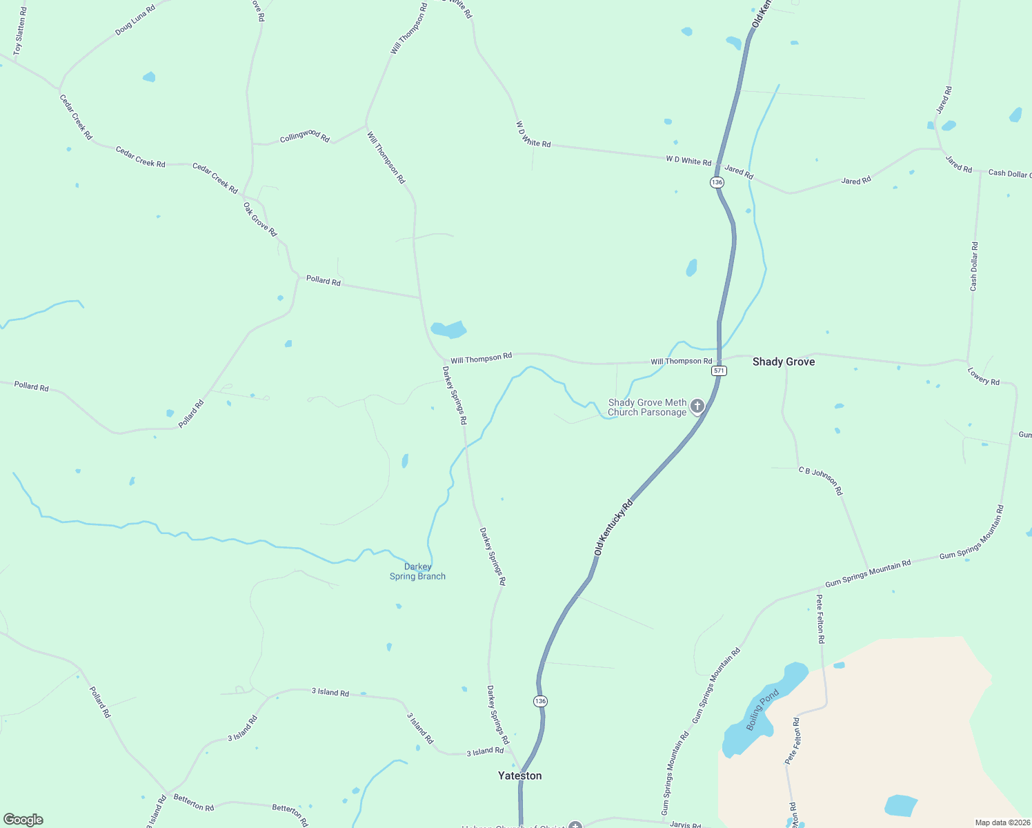 map of restaurants, bars, coffee shops, grocery stores, and more near 554 Otis Hutchings Road in Walling