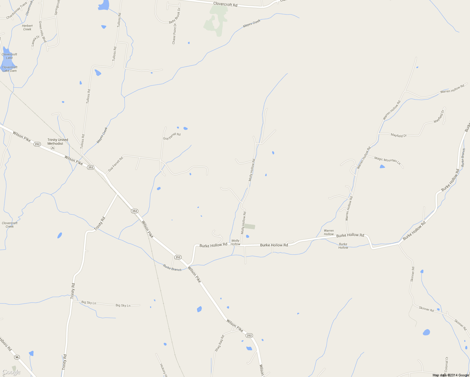 map of restaurants, bars, coffee shops, grocery stores, and more near 1733 Molly Hollow Rd in Nolensville
