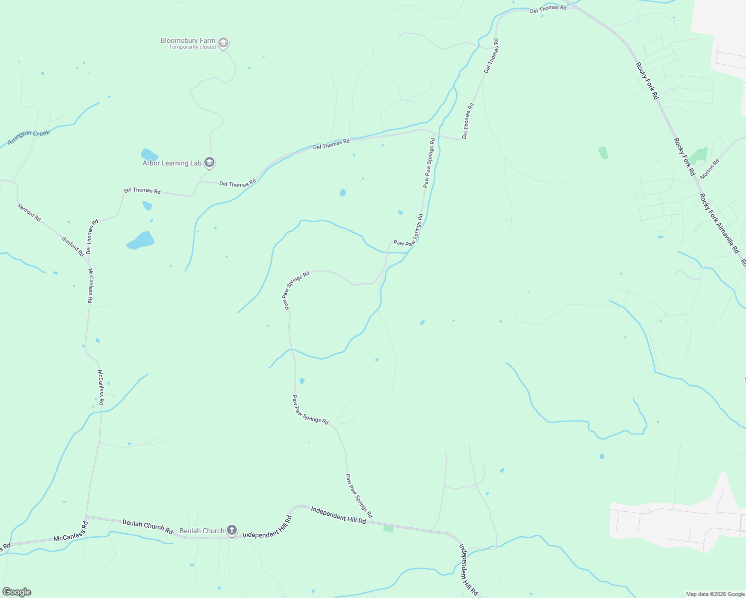 map of restaurants, bars, coffee shops, grocery stores, and more near 110 Hidden Valley Road in Arrington