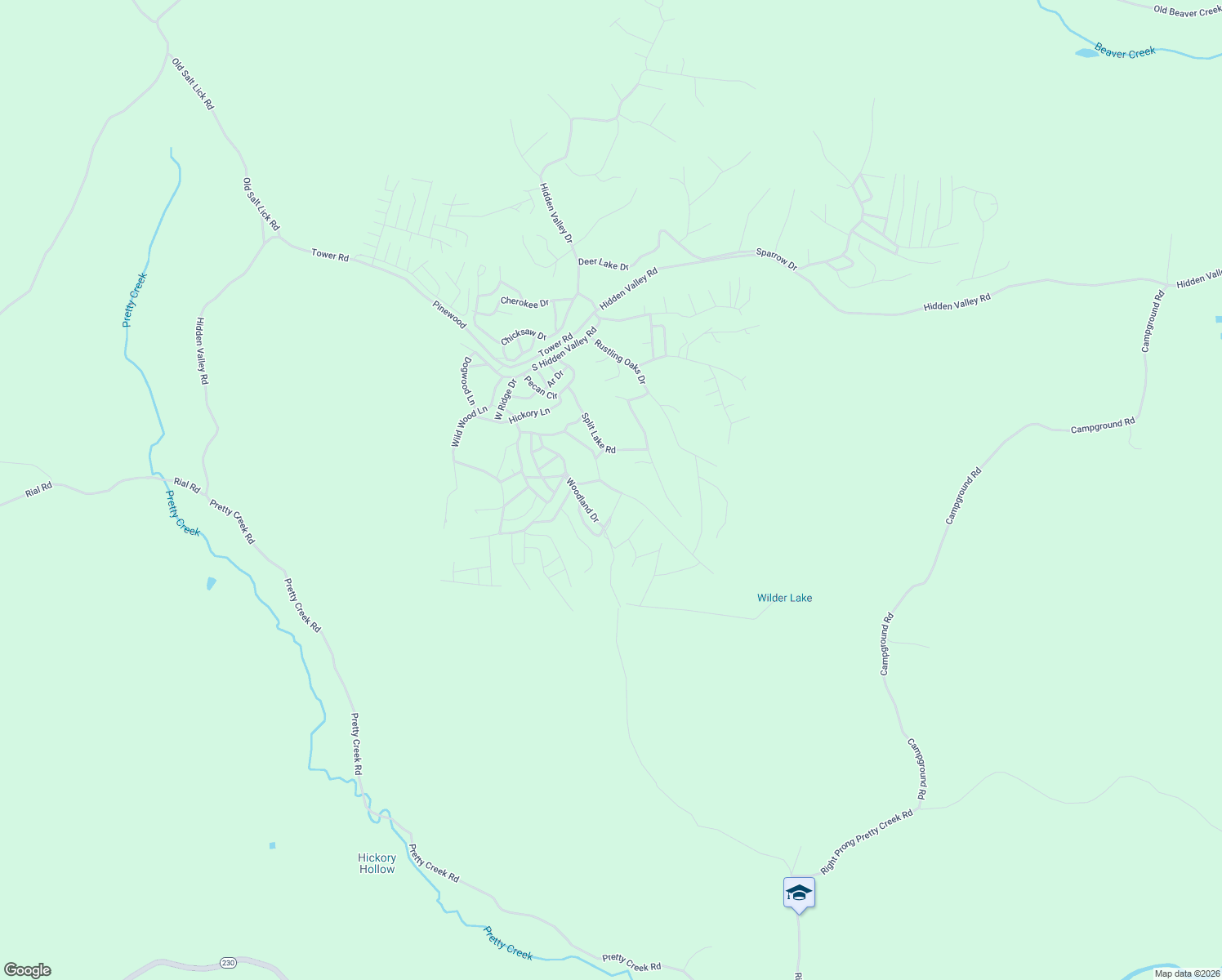 map of restaurants, bars, coffee shops, grocery stores, and more near Sunset Drive in Nunnelly