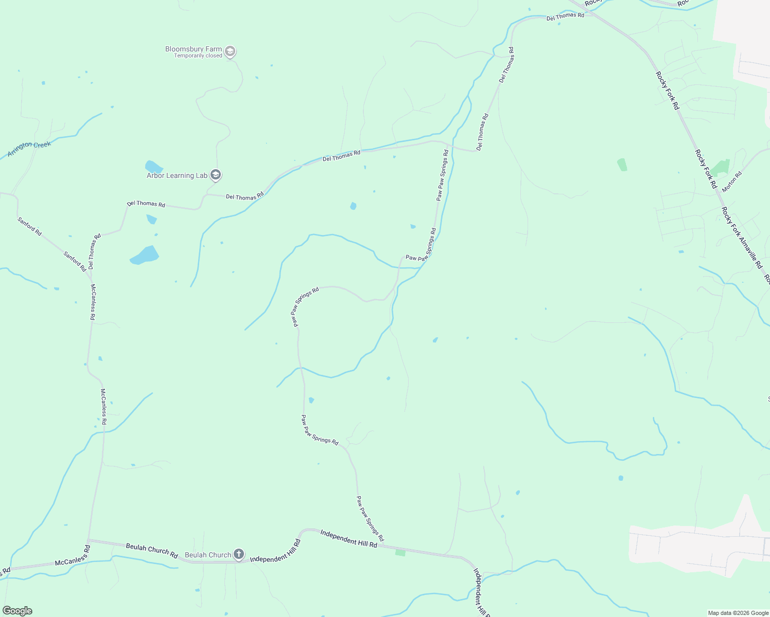 map of restaurants, bars, coffee shops, grocery stores, and more near 110 Hidden Valley Road in Arrington