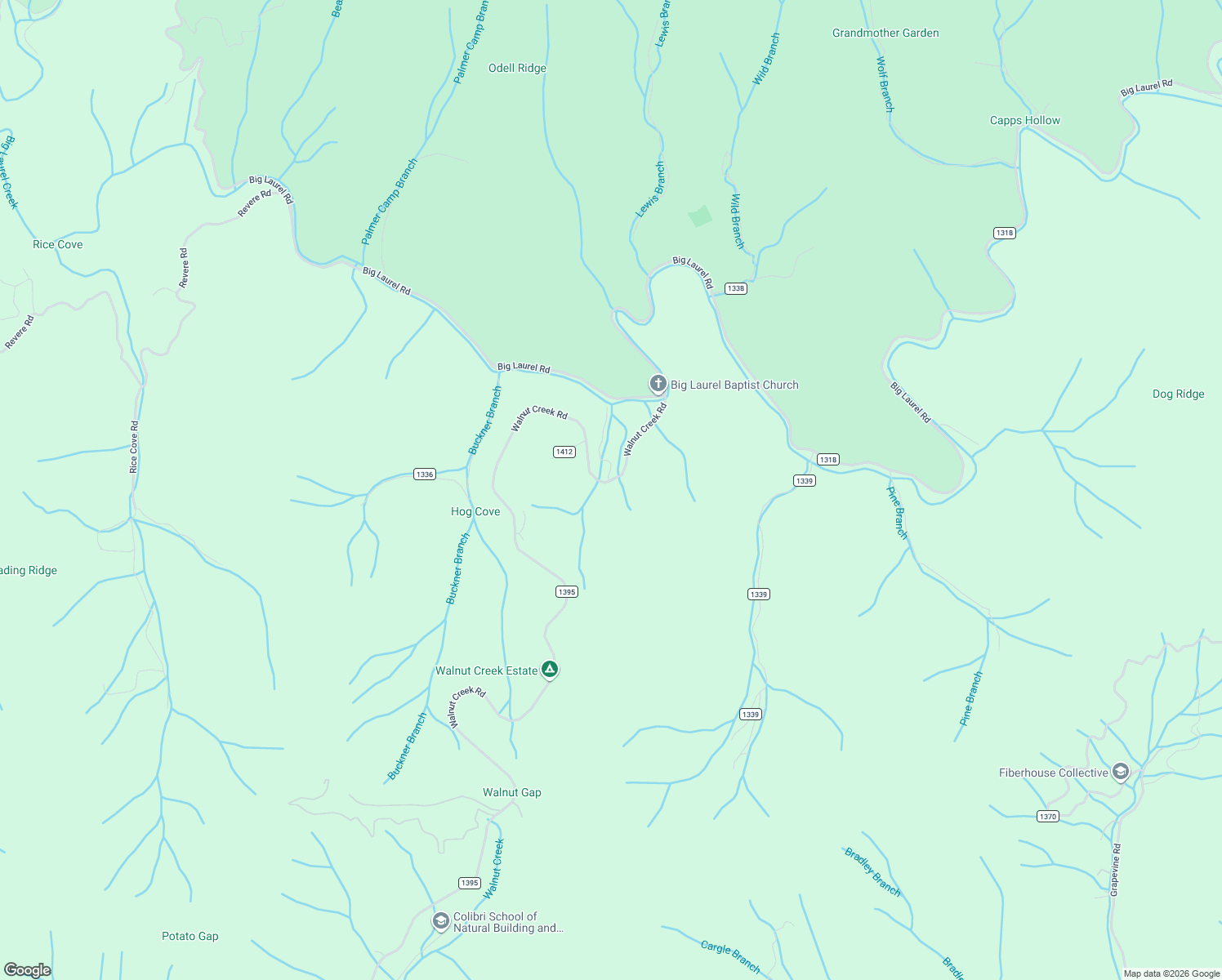 map of restaurants, bars, coffee shops, grocery stores, and more near 9394 State Road 1395 in Marshall