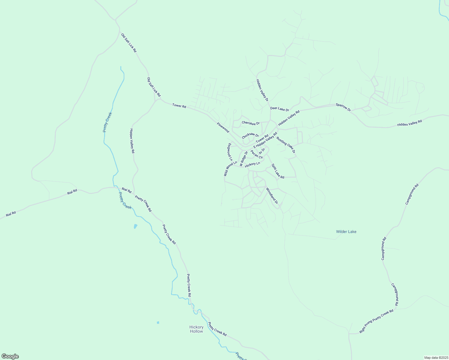 map of restaurants, bars, coffee shops, grocery stores, and more near 4362 Wildwood Drive in Nunnelly