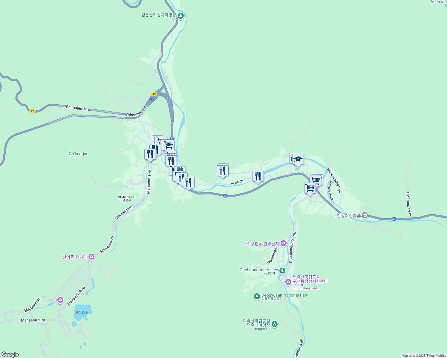 map of restaurants, bars, coffee shops, grocery stores, and more near in 