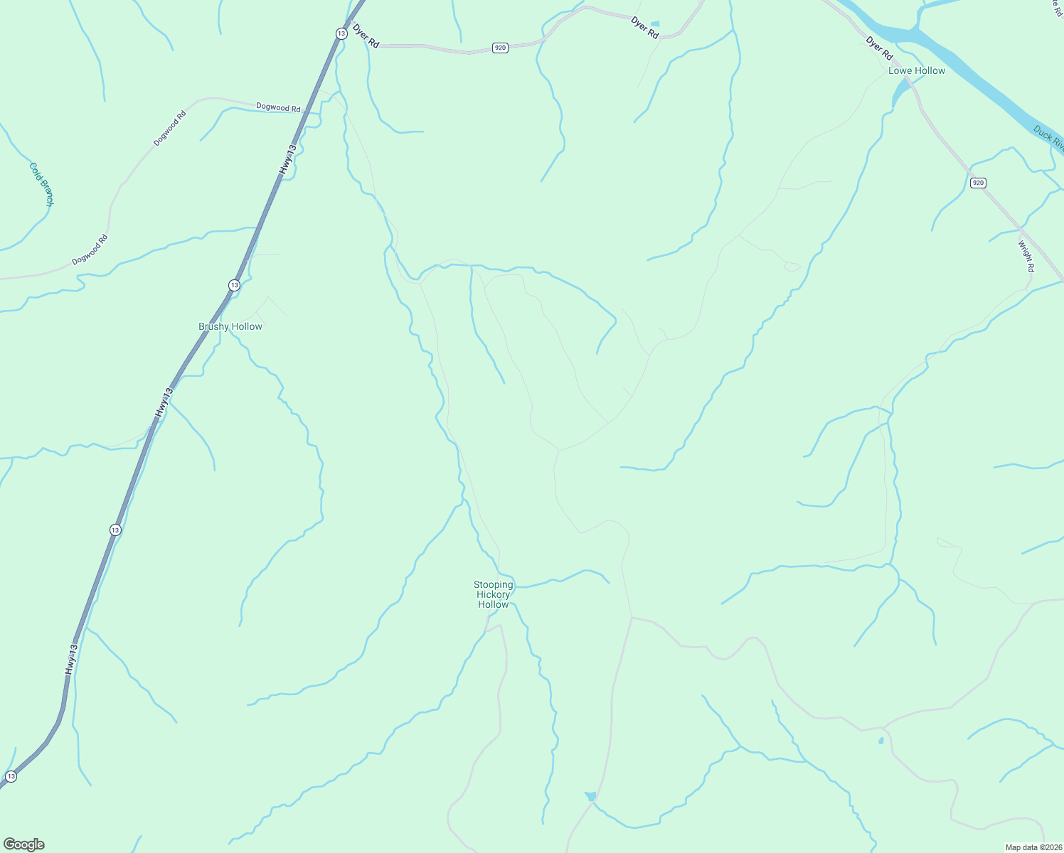 map of restaurants, bars, coffee shops, grocery stores, and more near Unnamed Road in Hurricane Mills