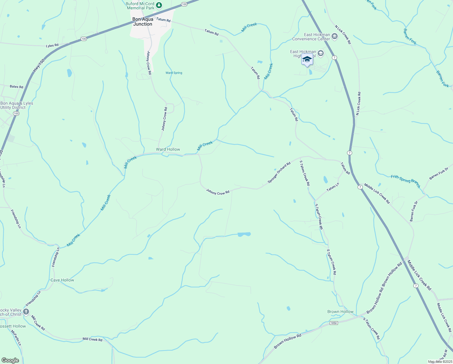 map of restaurants, bars, coffee shops, grocery stores, and more near 8095 Johnny Crow Road in Lyles