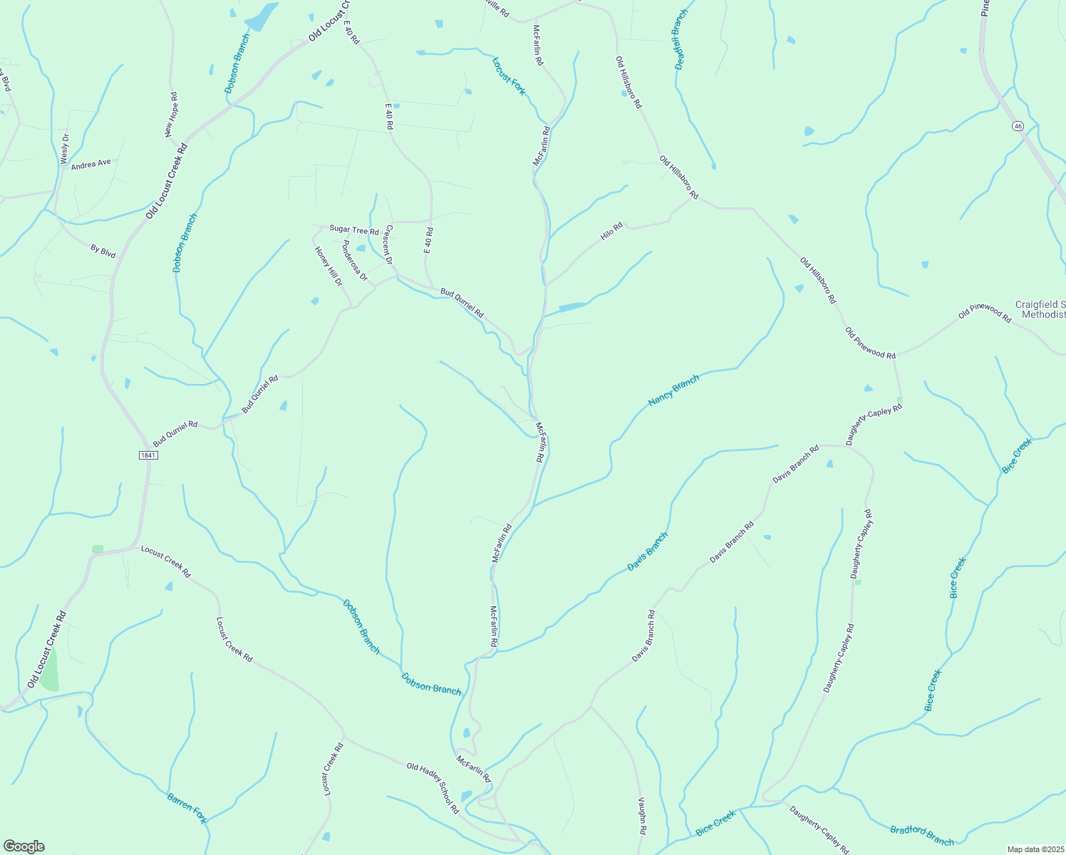 map of restaurants, bars, coffee shops, grocery stores, and more near 9716 McFarlin Road in Bon Aqua