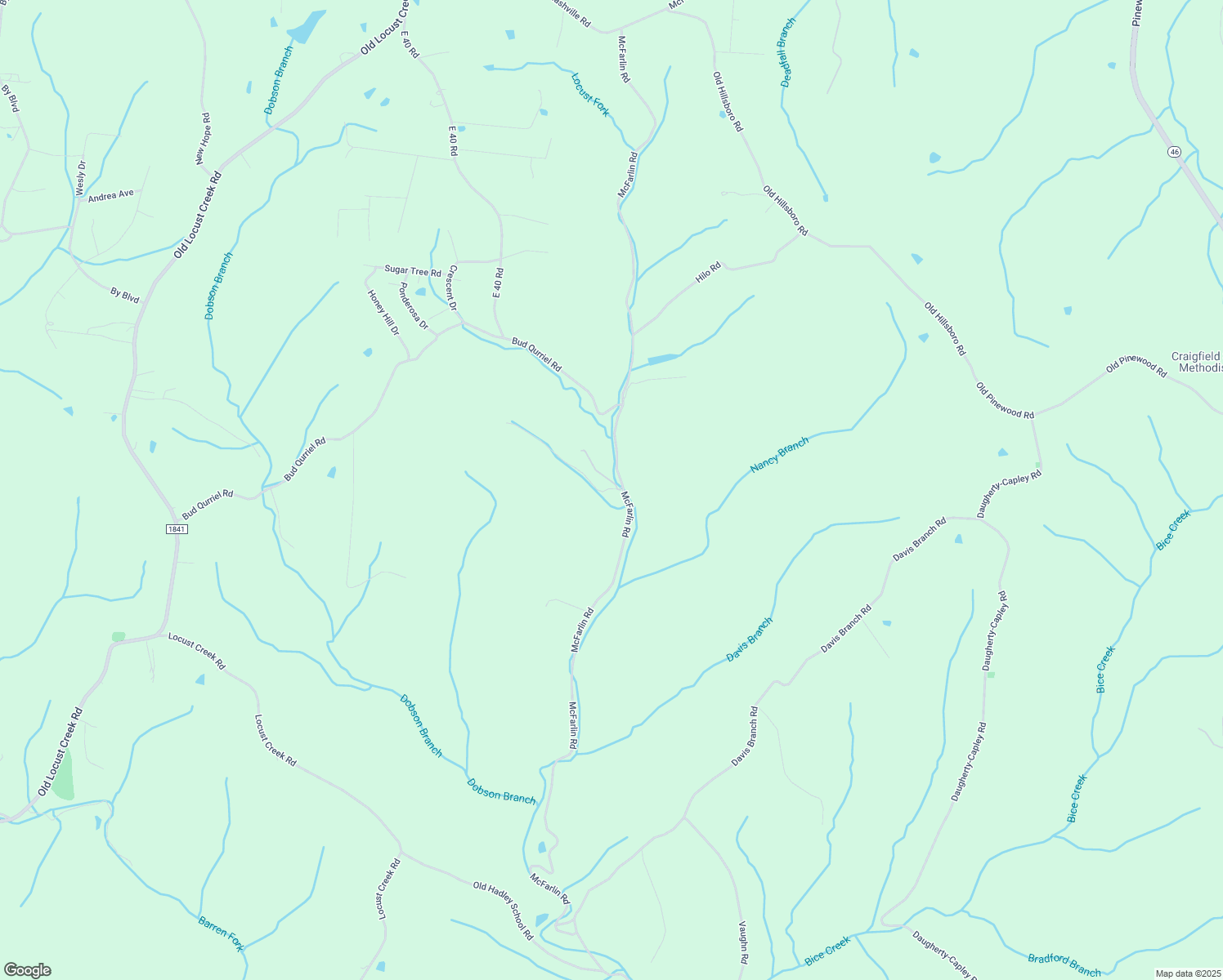 map of restaurants, bars, coffee shops, grocery stores, and more near 9716 McFarlin Road in Bon Aqua