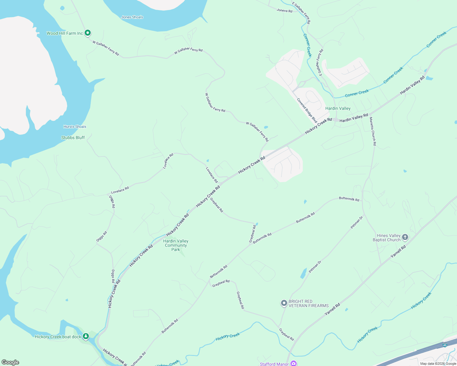 map of restaurants, bars, coffee shops, grocery stores, and more near 12444 Hickory Creek Road in Knoxville