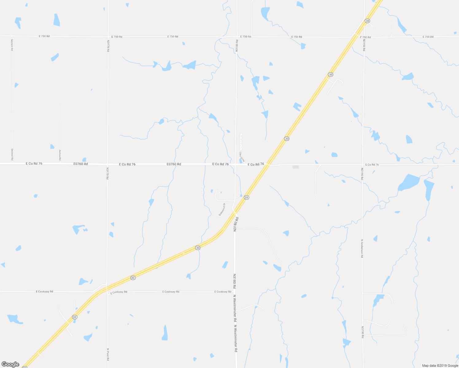 map of restaurants, bars, coffee shops, grocery stores, and more near 3375 North Westminster Road in Guthrie