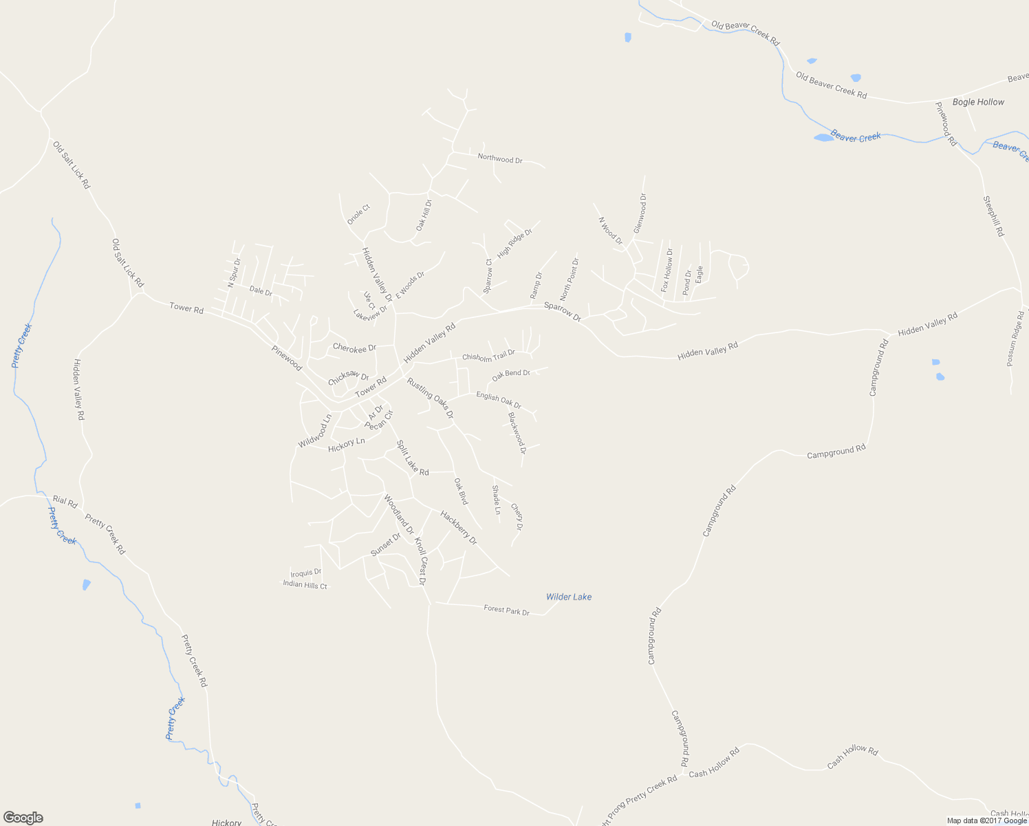 map of restaurants, bars, coffee shops, grocery stores, and more near 3417 Blackwood Drive in Nunnelly