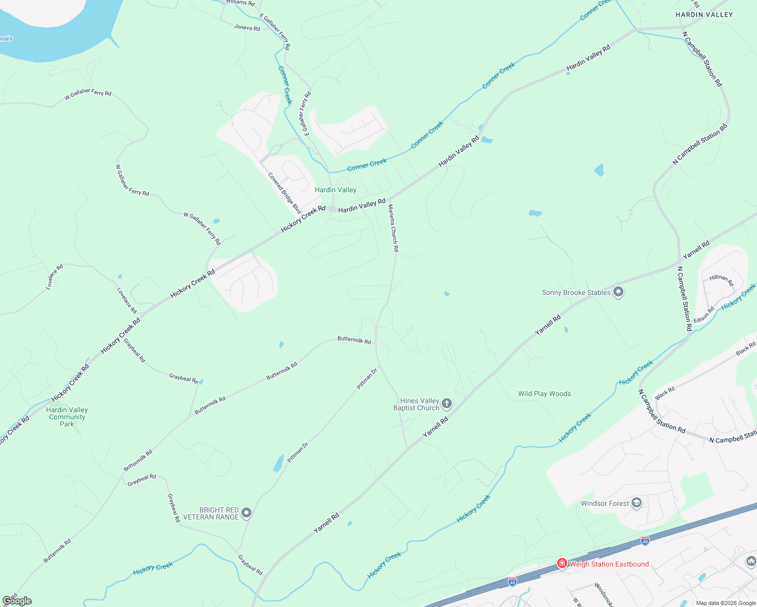 map of restaurants, bars, coffee shops, grocery stores, and more near 1921 Marietta Church Road in Knoxville