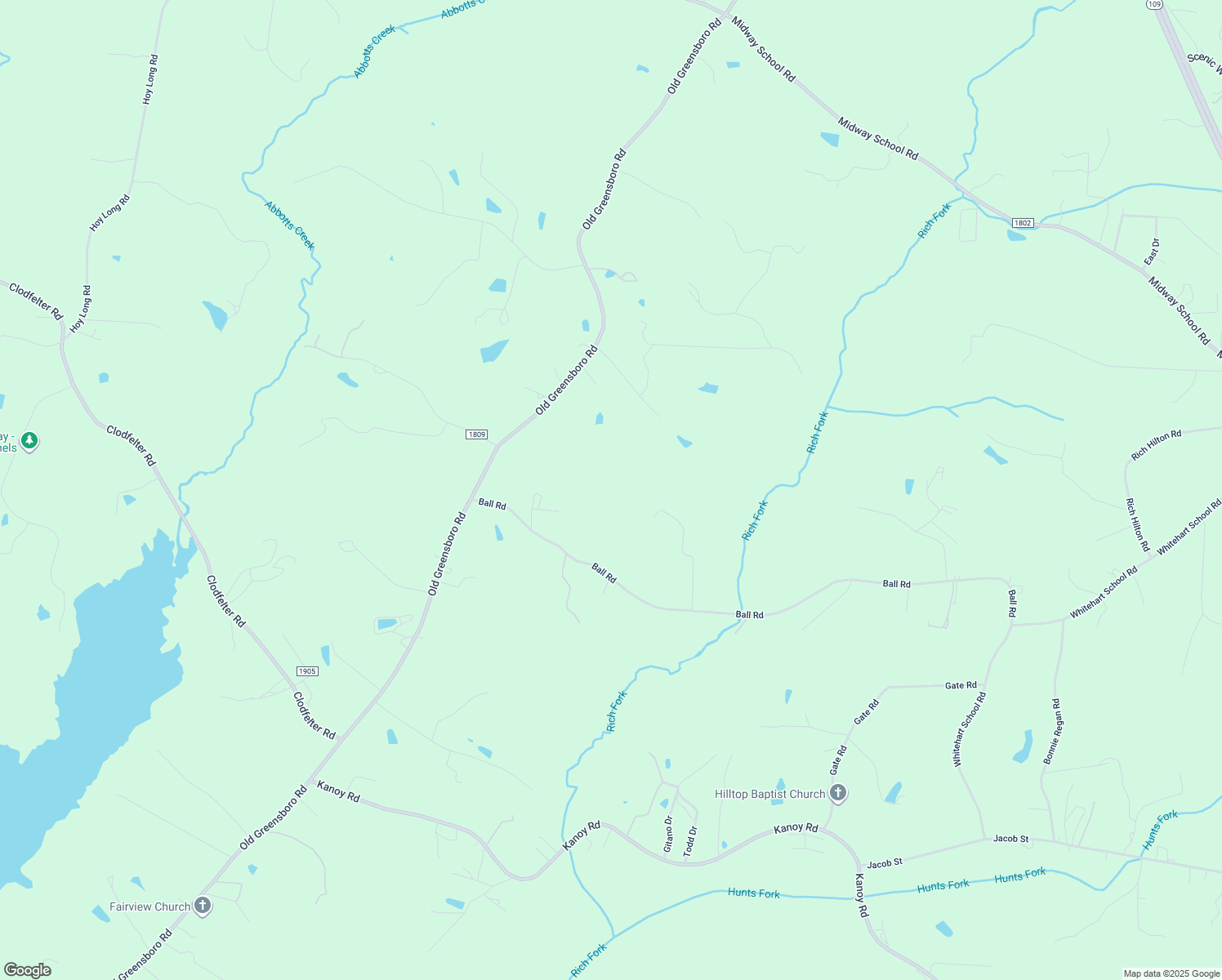 map of restaurants, bars, coffee shops, grocery stores, and more near Raymond Drive in Thomasville
