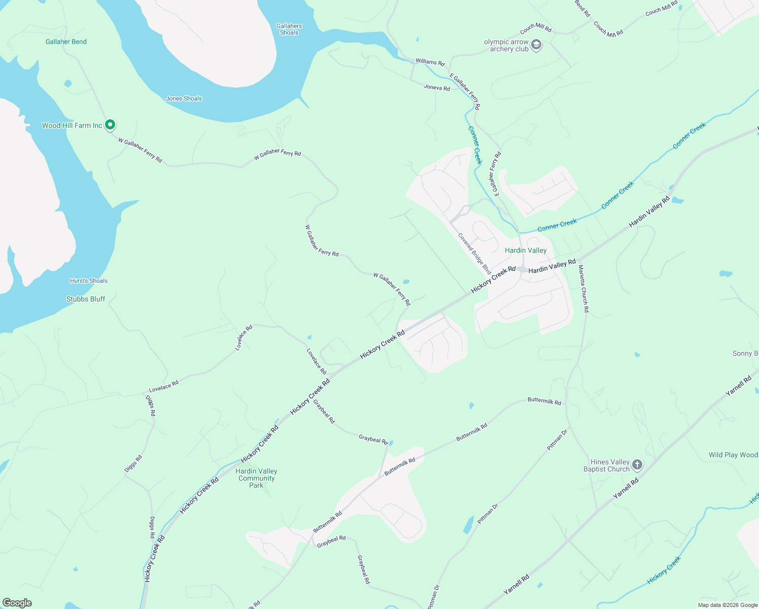 map of restaurants, bars, coffee shops, grocery stores, and more near 2205 West Gallaher Ferry Road in Knoxville