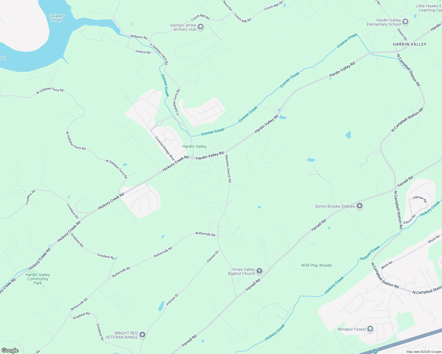 map of restaurants, bars, coffee shops, grocery stores, and more near 1969 Marietta Church Road in Knoxville
