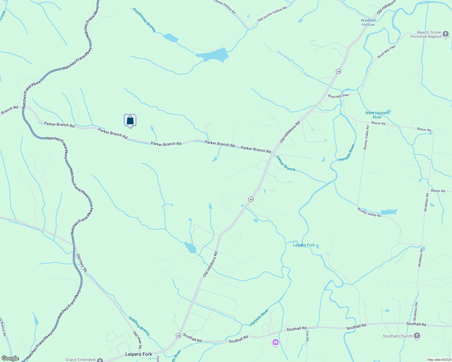 map of restaurants, bars, coffee shops, grocery stores, and more near 3034 Old Hillsboro Road in Franklin