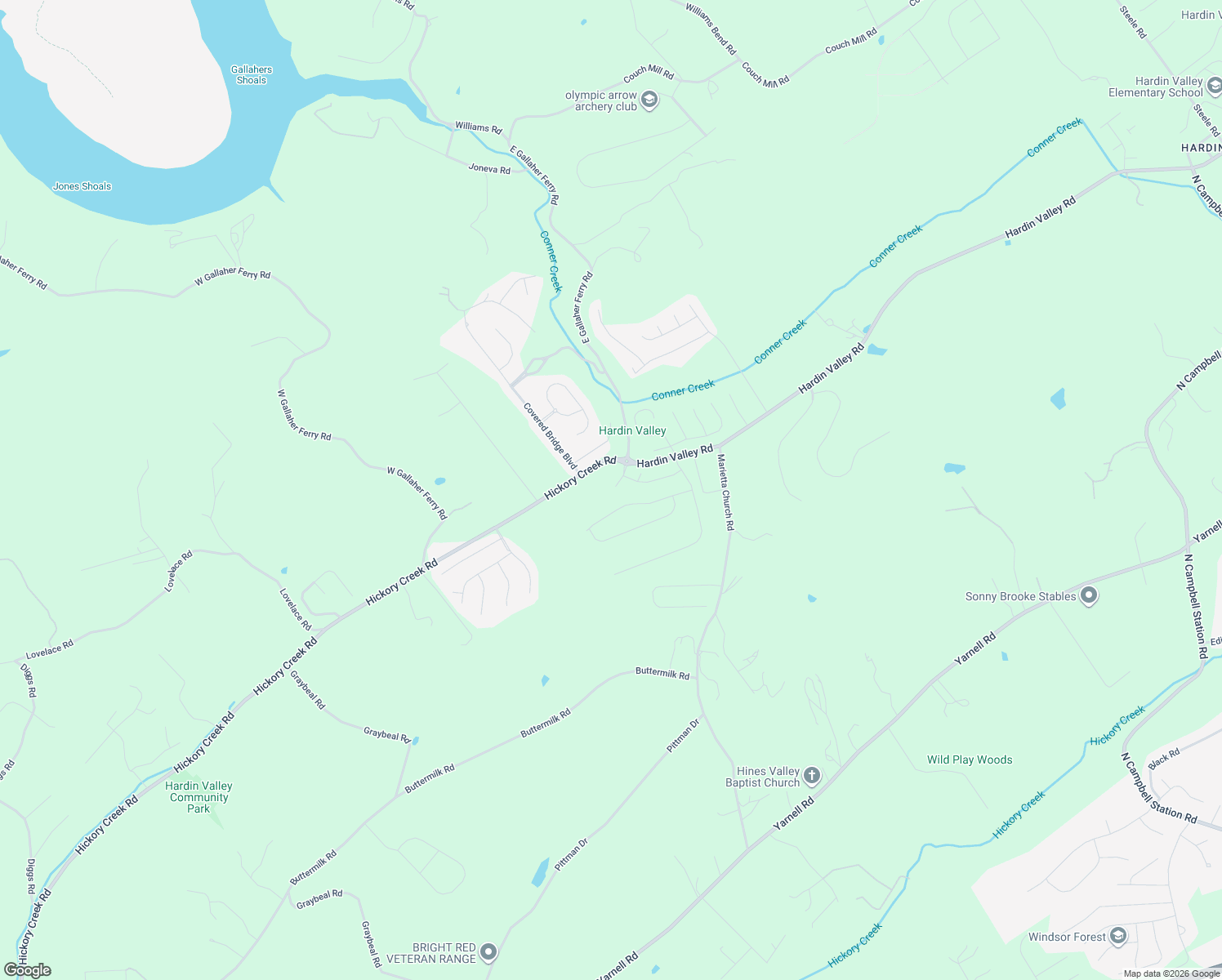 map of restaurants, bars, coffee shops, grocery stores, and more near 12140 Hardin Valley Road in Knoxville