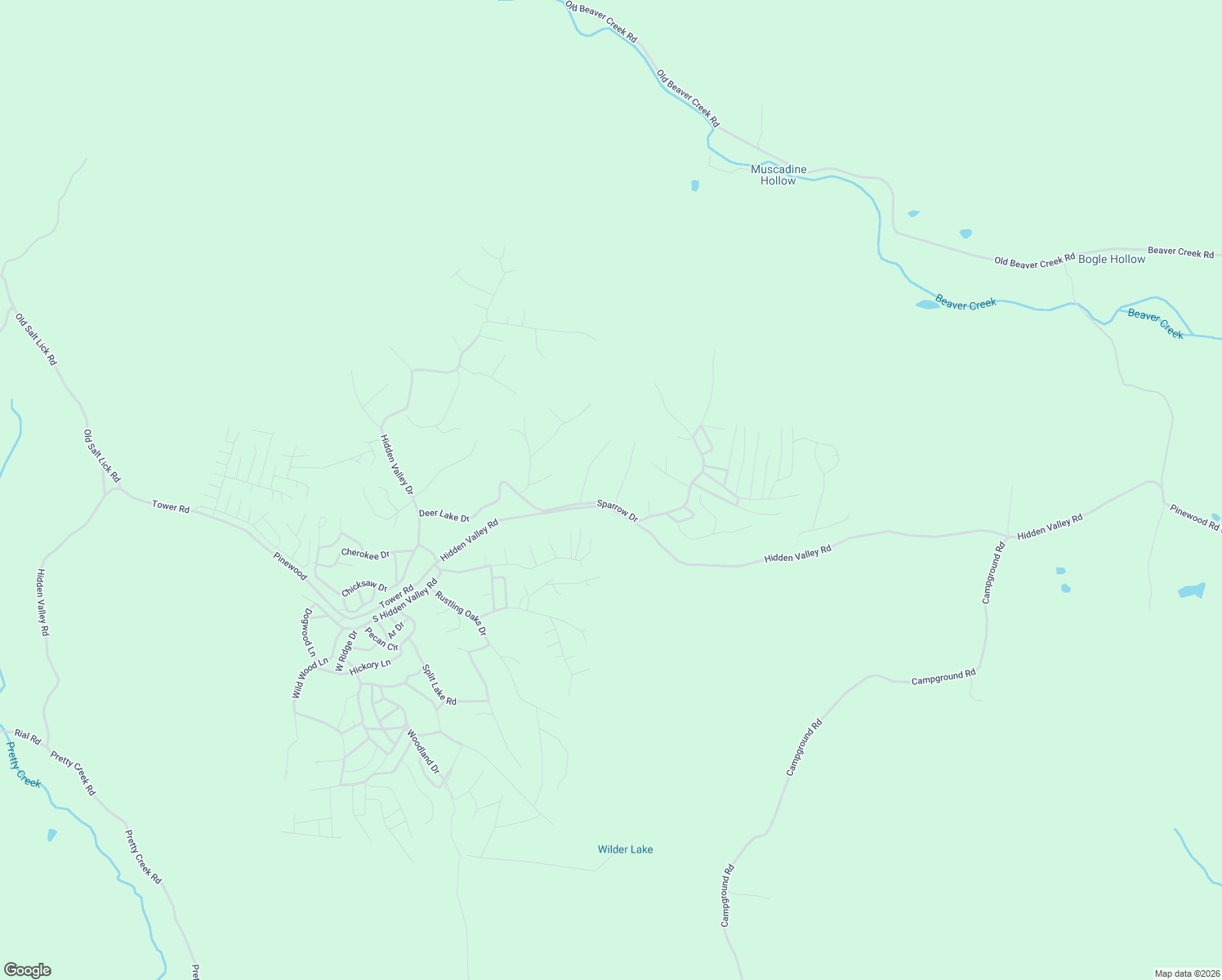 map of restaurants, bars, coffee shops, grocery stores, and more near 2901 North Point Drive in Nunnelly